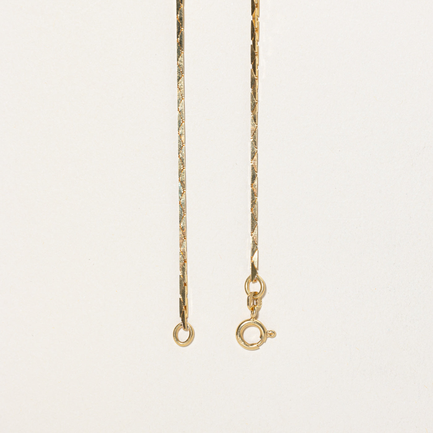 18K Rich Yellow Gold Cobra Chain | 17"
