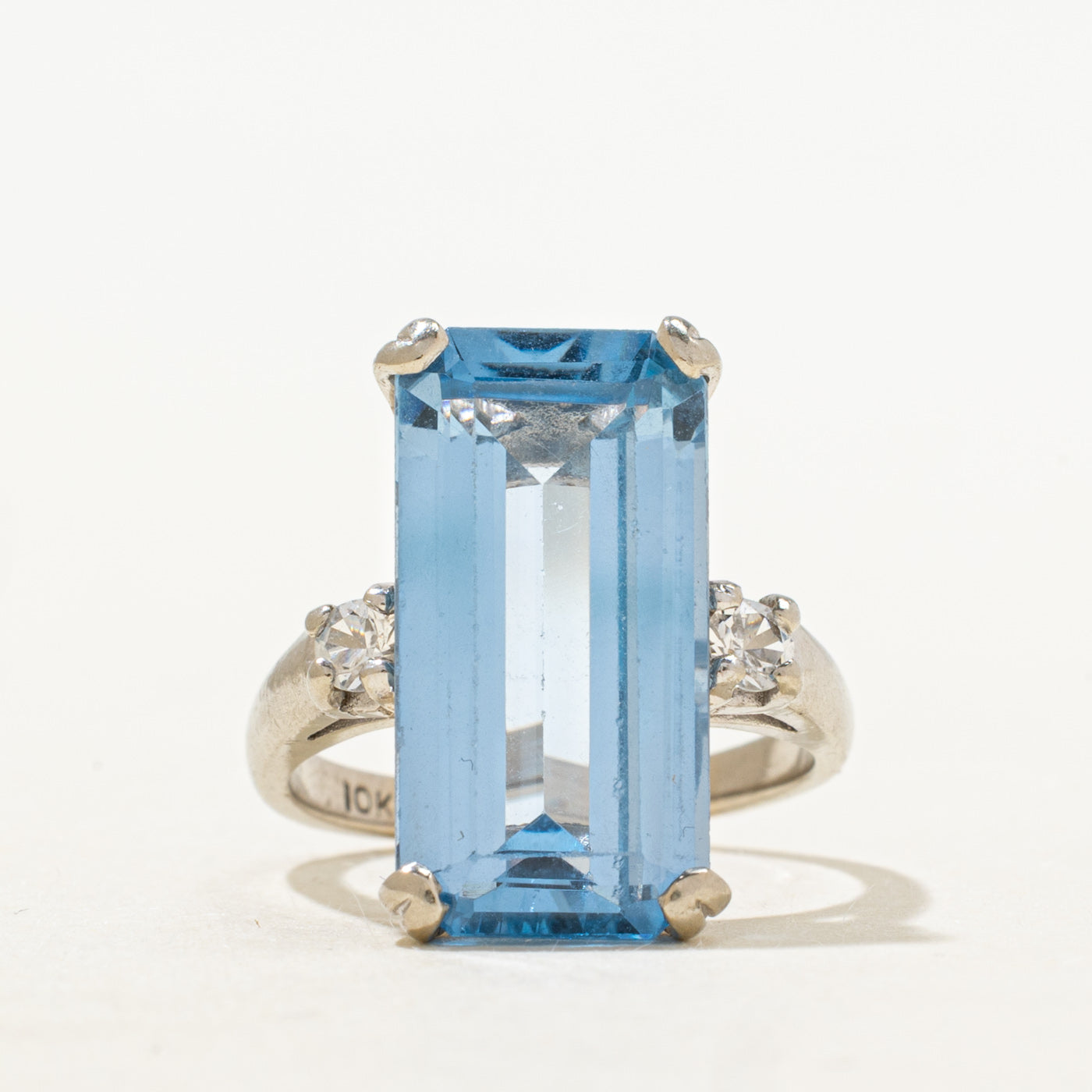 Synthetic Spinel & Synthetic Sapphire Cocktail Ring | 7.75ct, 0.32ctw | SZ 4.75