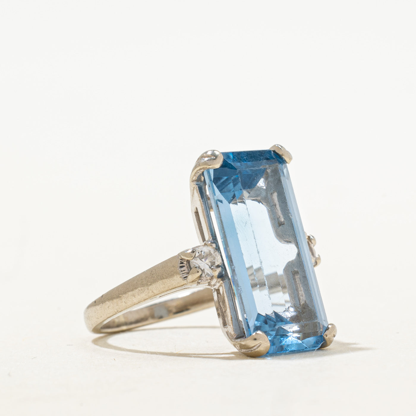 Synthetic Spinel & Synthetic Sapphire Cocktail Ring | 7.75ct, 0.32ctw | SZ 4.75