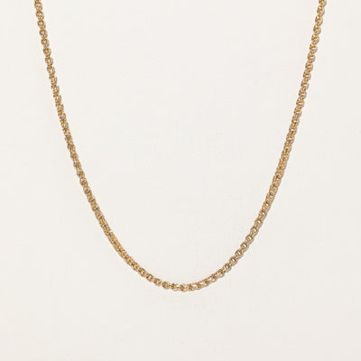 10K Yellow Gold Fancy Chain | 18.5
