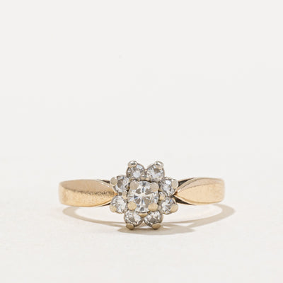 High Set Diamond Halo Ring | 0.26ctw | SZ 4.25 |