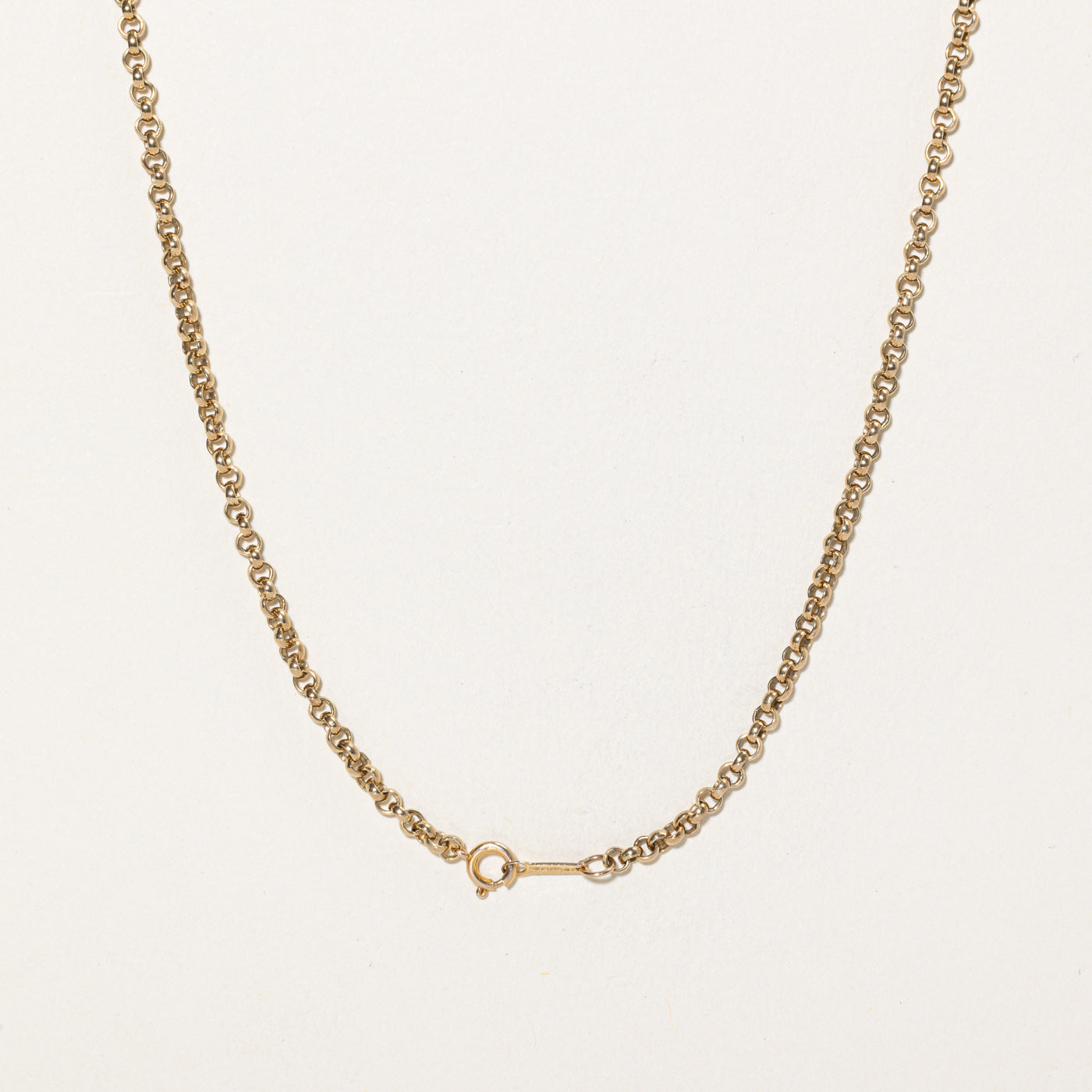 1976 London 9K Yellow Gold Cable Link Chain | 17.5"