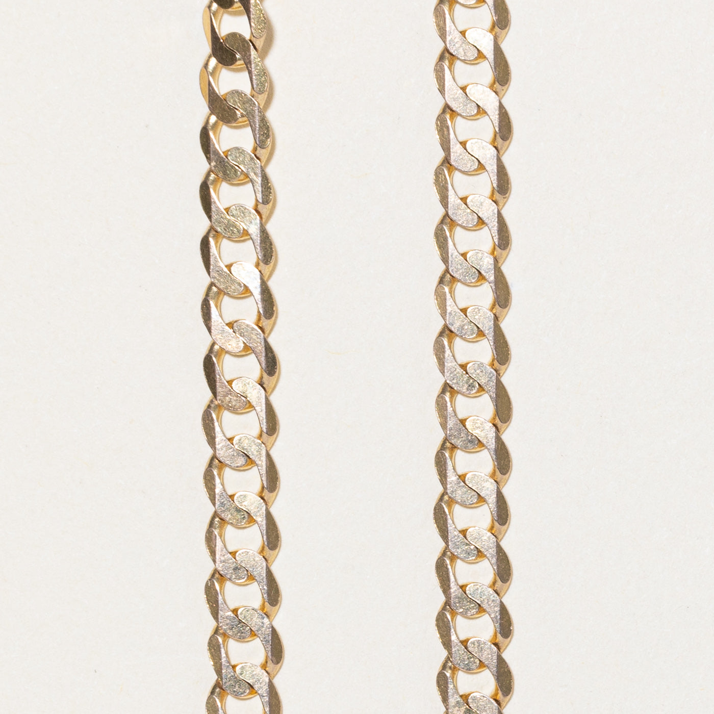 Italian 10K Yellow Gold Curb Link Chain | 26"
