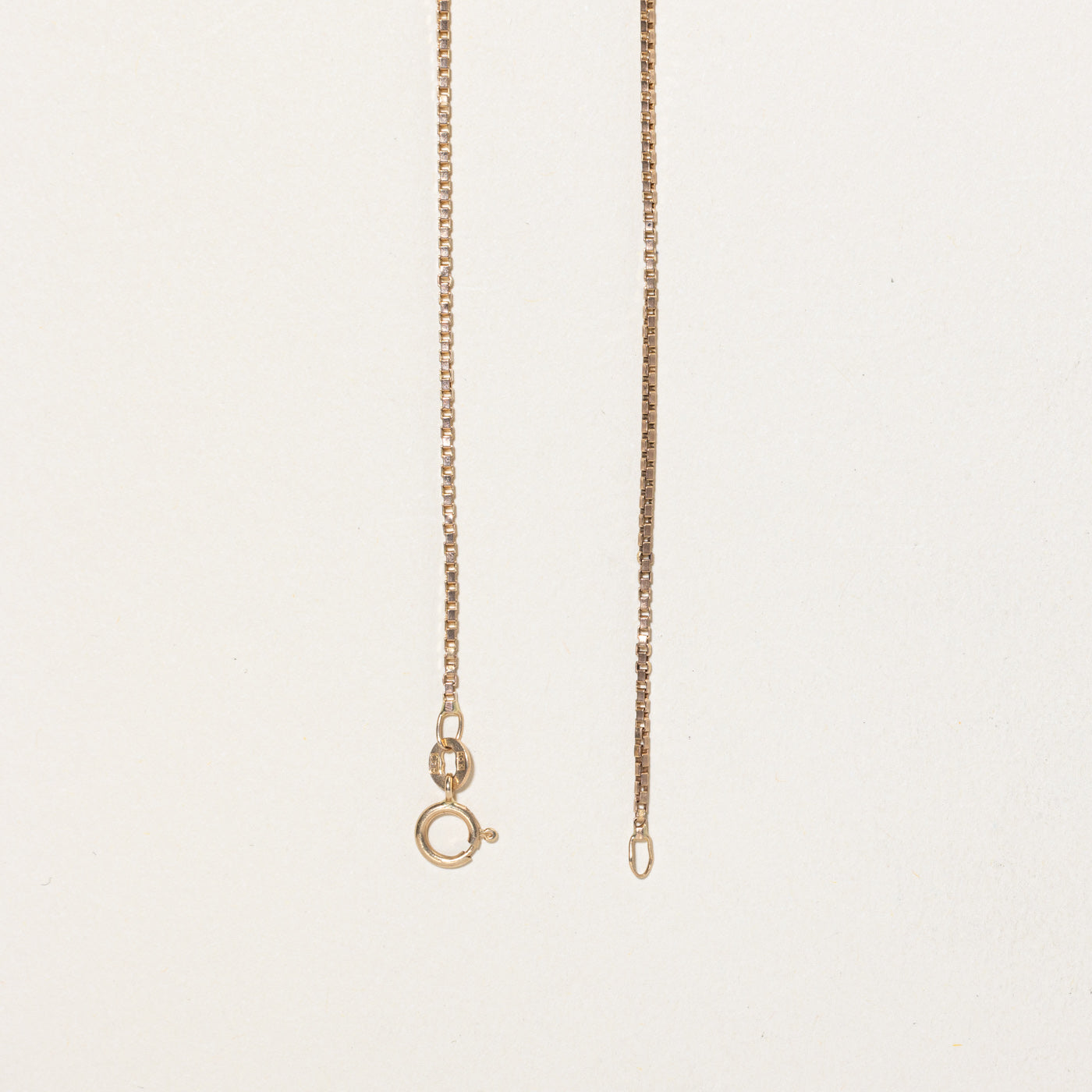 10K Rose Gold Box Link Chain | 19.5"
