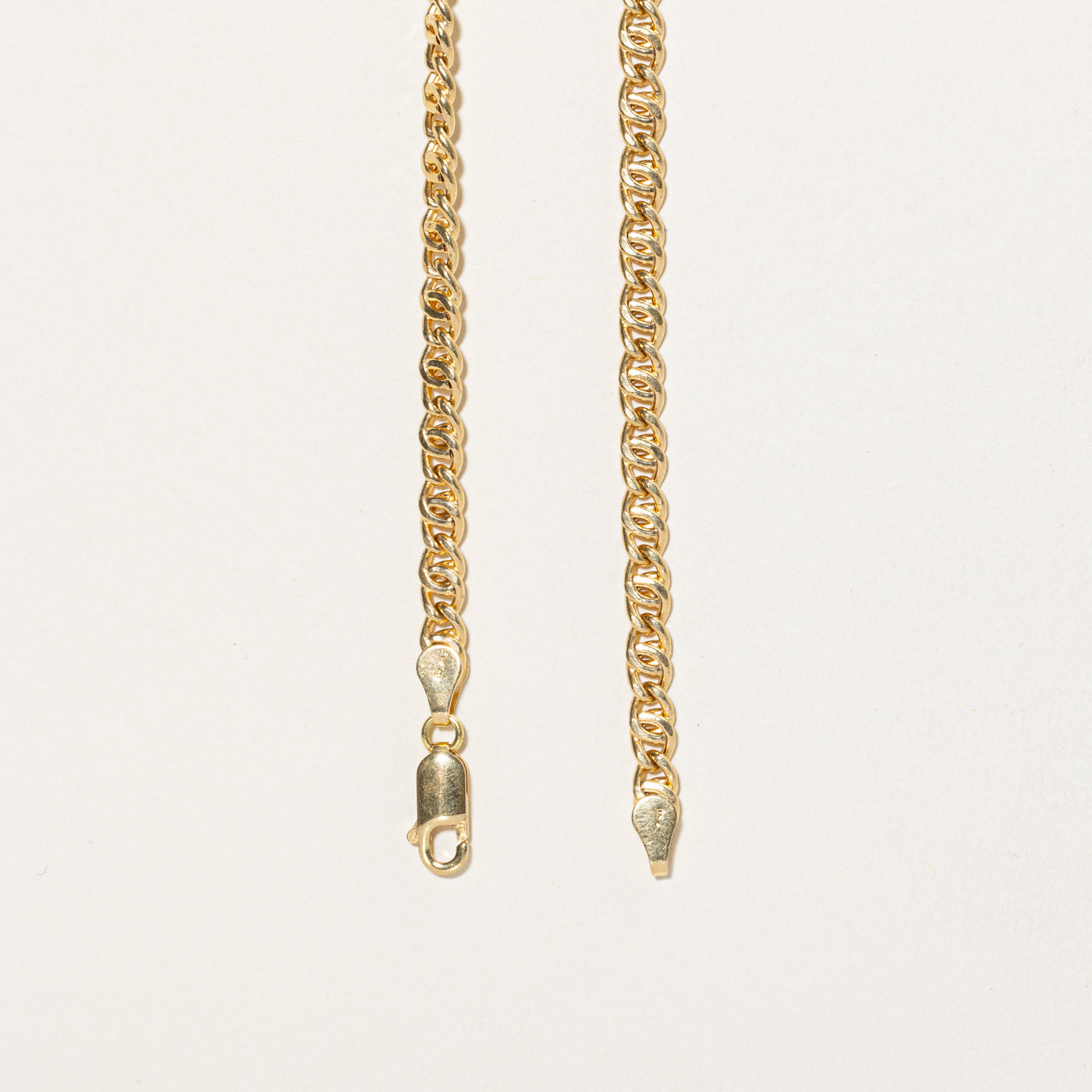 Italian 18K Rich Yellow Gold Anchor Chain | 23.5"