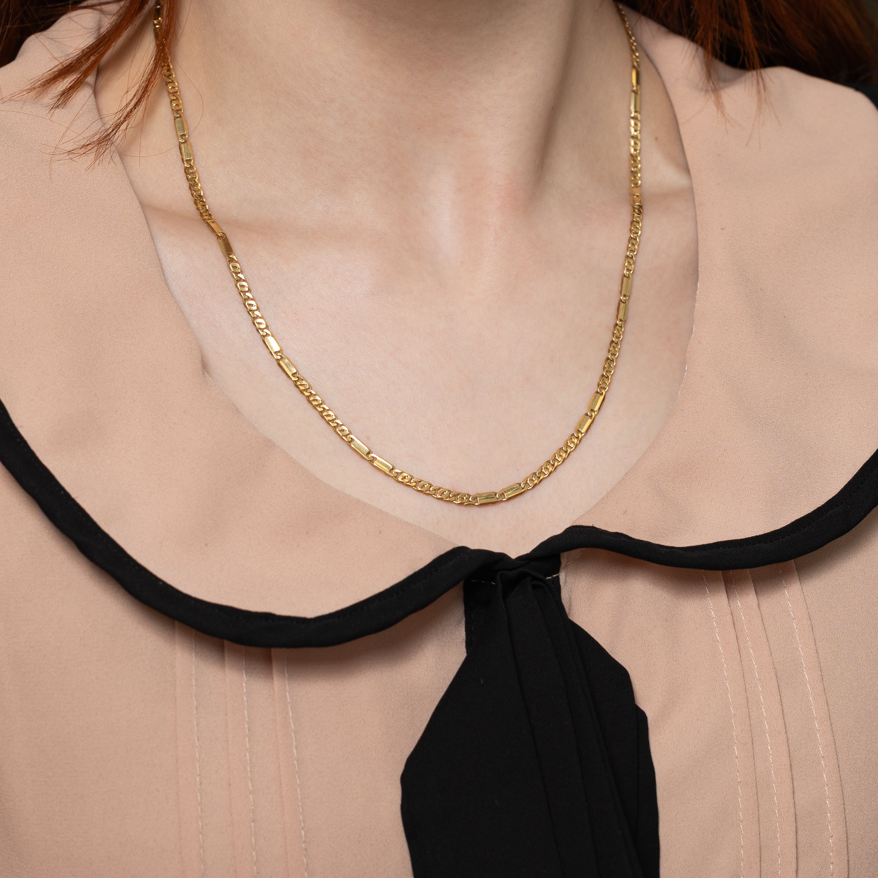 9k Yellow Gold Figarucci Chain | 20"
