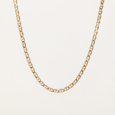 Italian 10K Rosey Yellow Gold Anchor/Curb Chain | 20