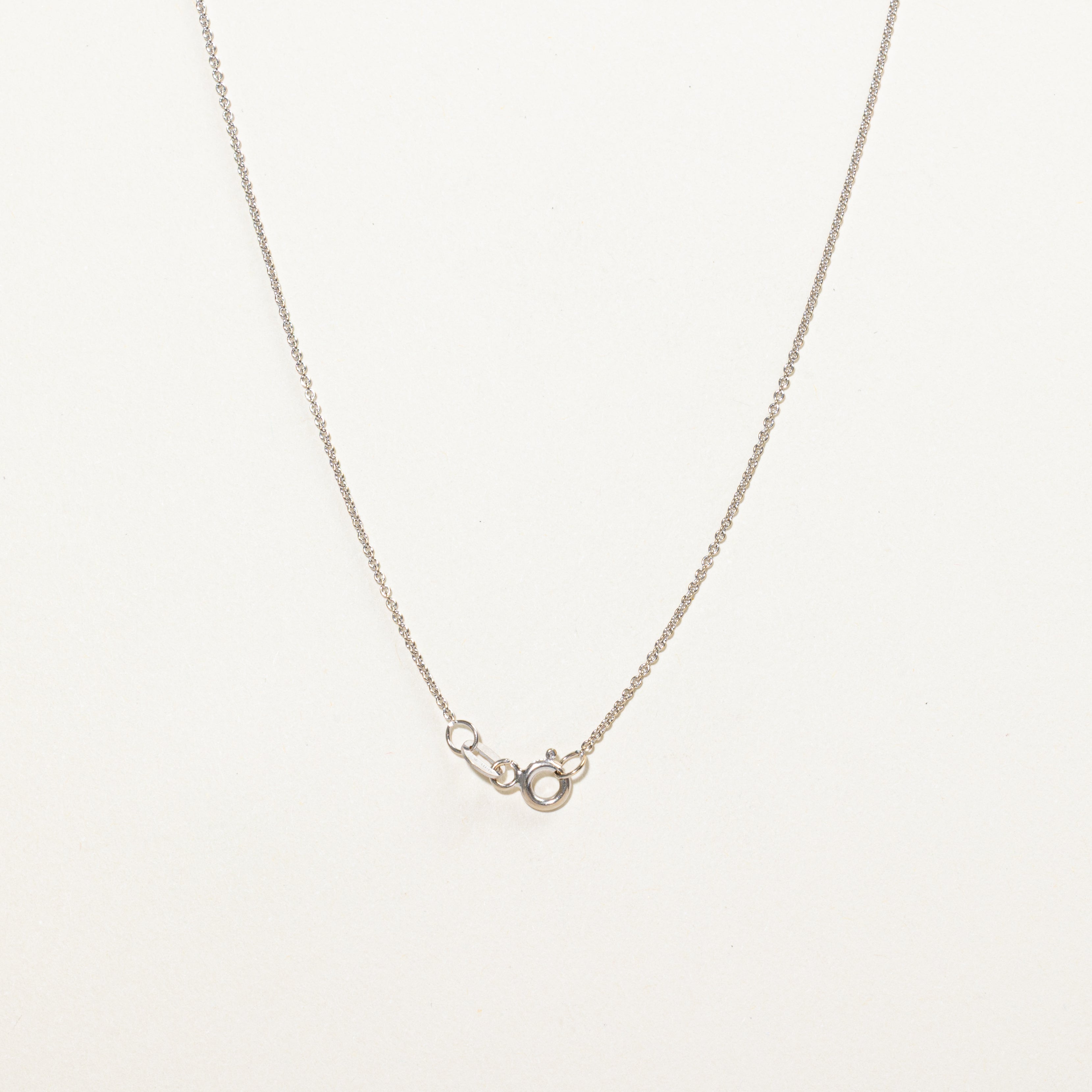 18k Diamond Cluster Heart Pendant Necklace | 0.15ctw | 16"