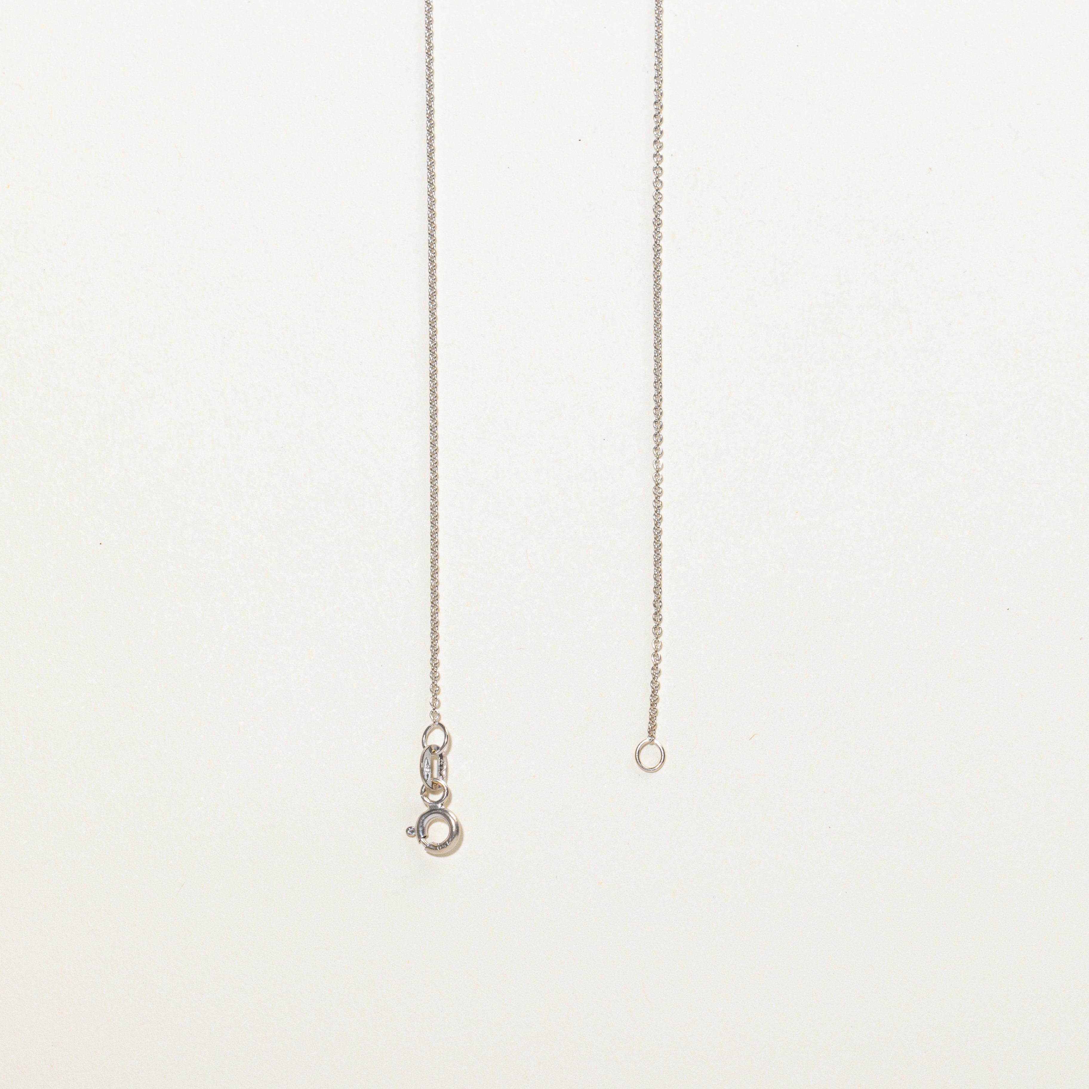 18k Diamond Cluster Heart Pendant Necklace | 0.15ctw | 16"