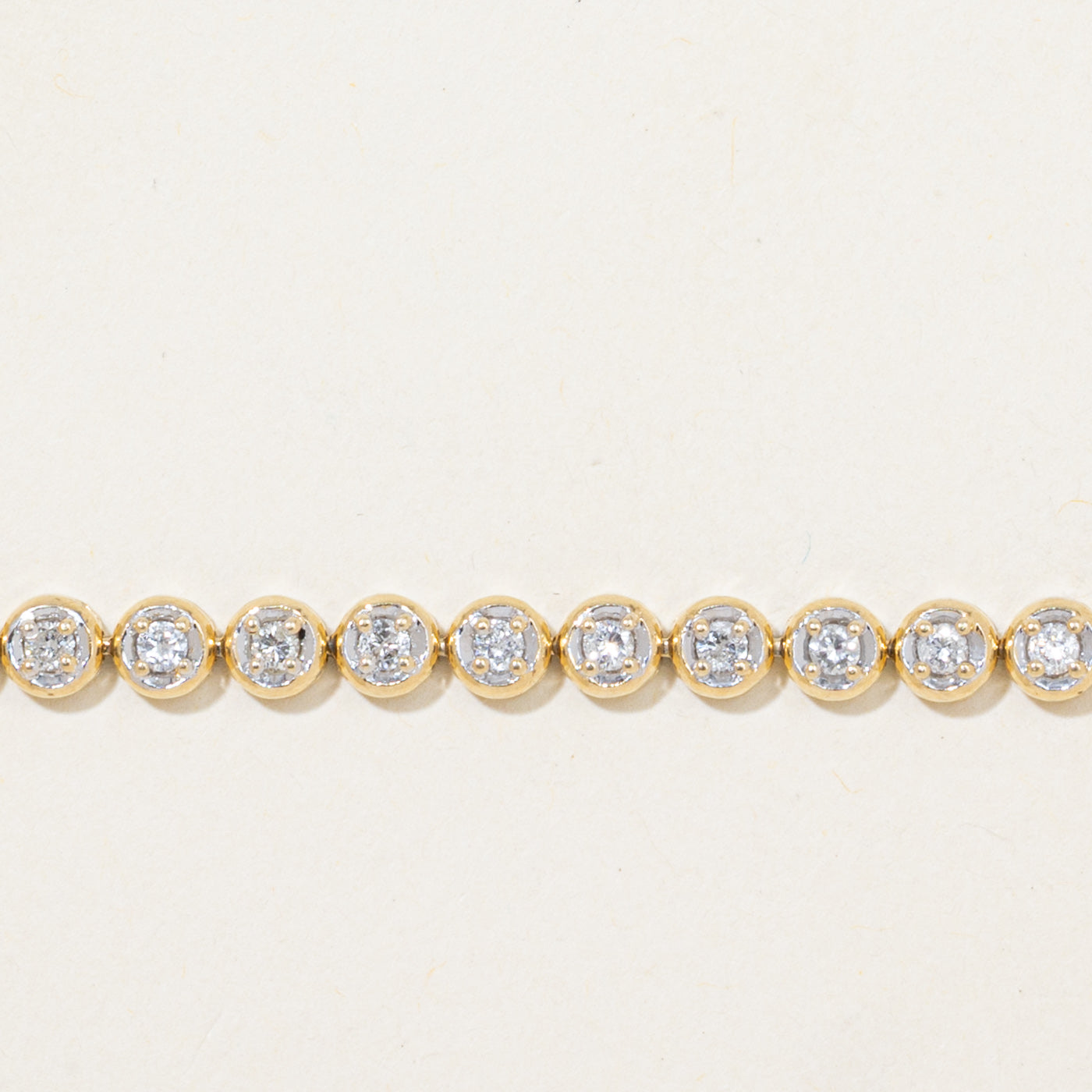 Illusion Set Diamond Tennis Bracelet | 1.17ctw | 7.5"