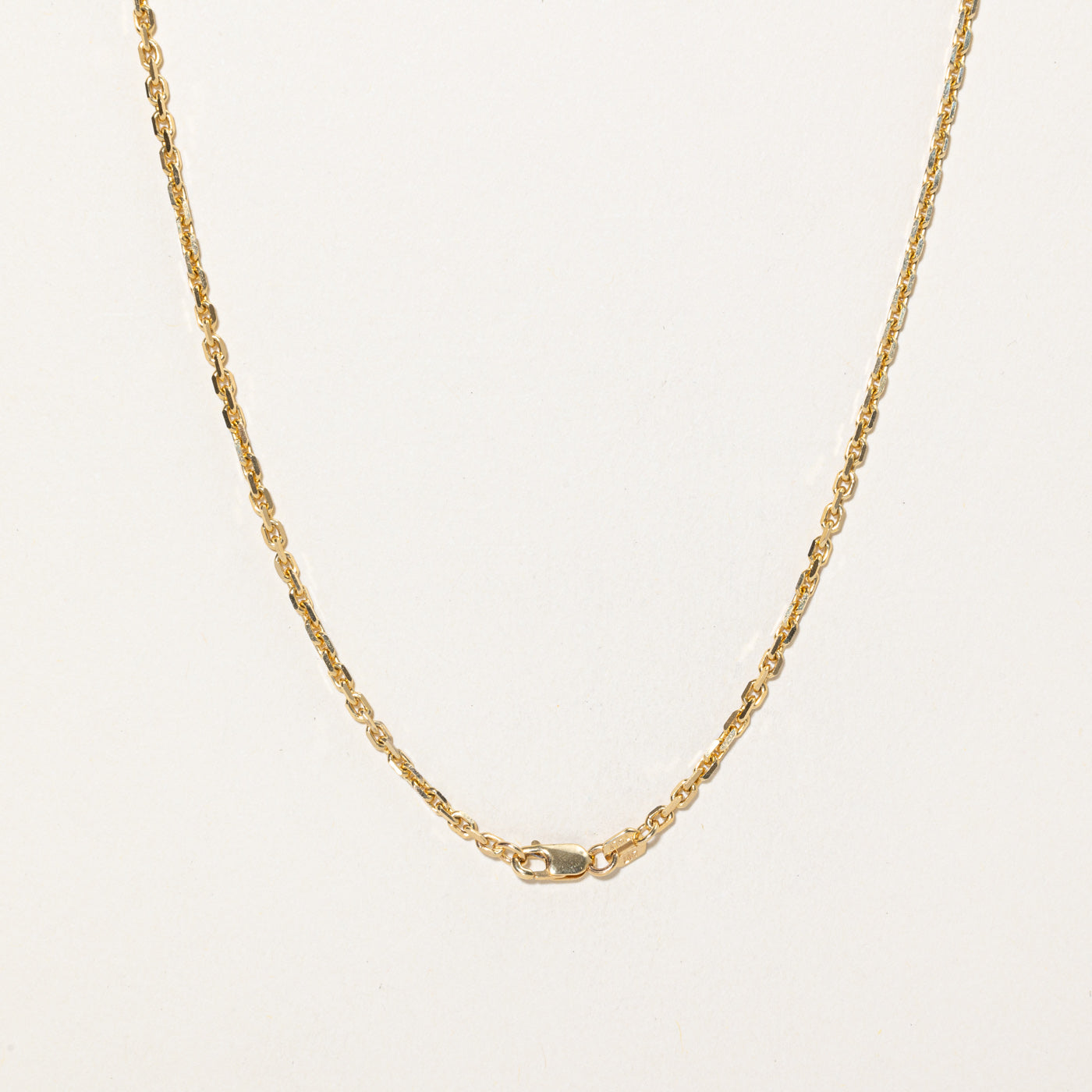 10K Yellow Gold Cable Link Chain | 24"