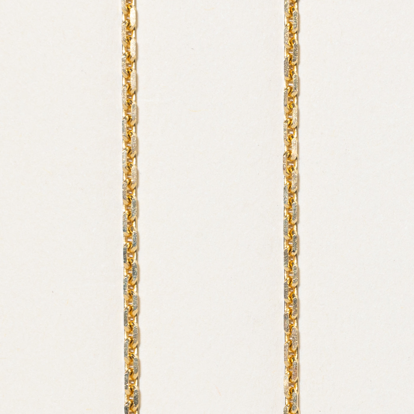 10K Yellow Gold Cable Link Chain | 24"