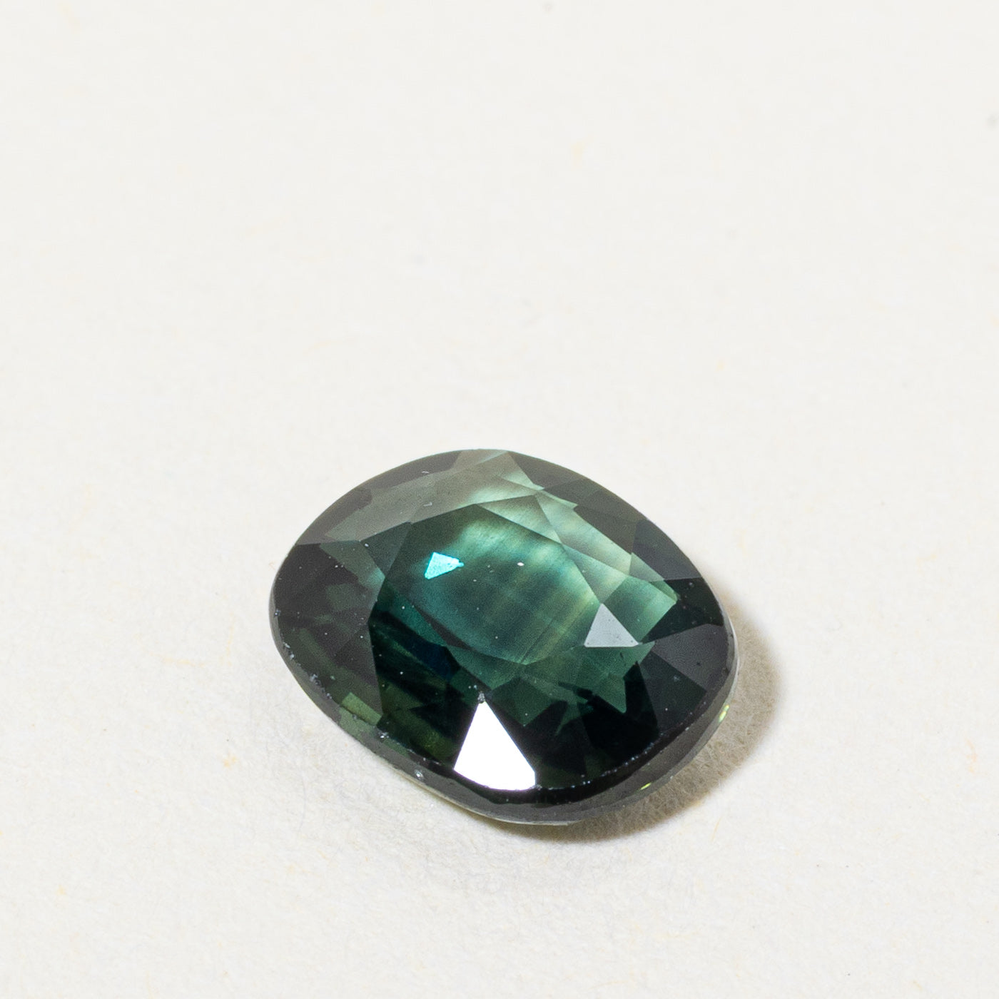 Cushion Cut Loose Green Sapphire | 1.34ct