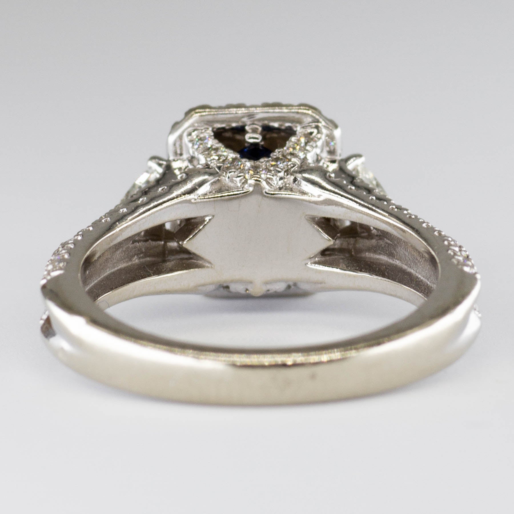 'Vera Wang' Emerald Cut Diamond Halo Engagement Ring | 2.23ctw | SZ 6.5 | - 100 Ways