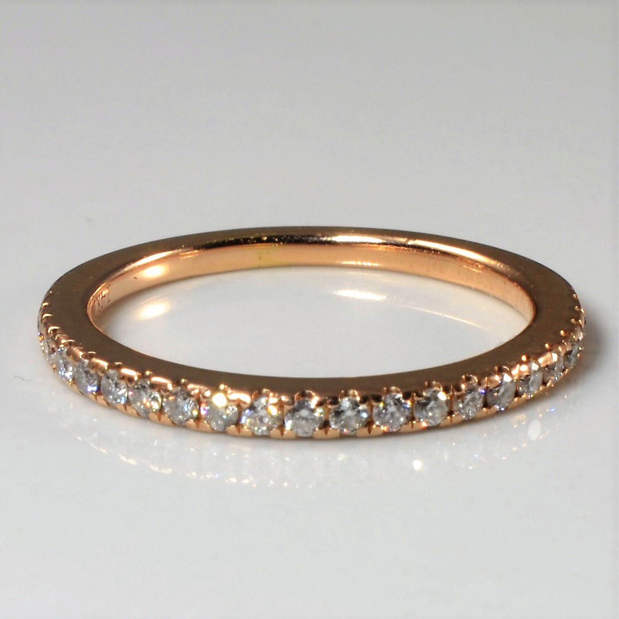 'Vera Wang' Pave Diamond Semi Eternity Ring | 0.23ctw | SZ 5.5 | - 100 Ways