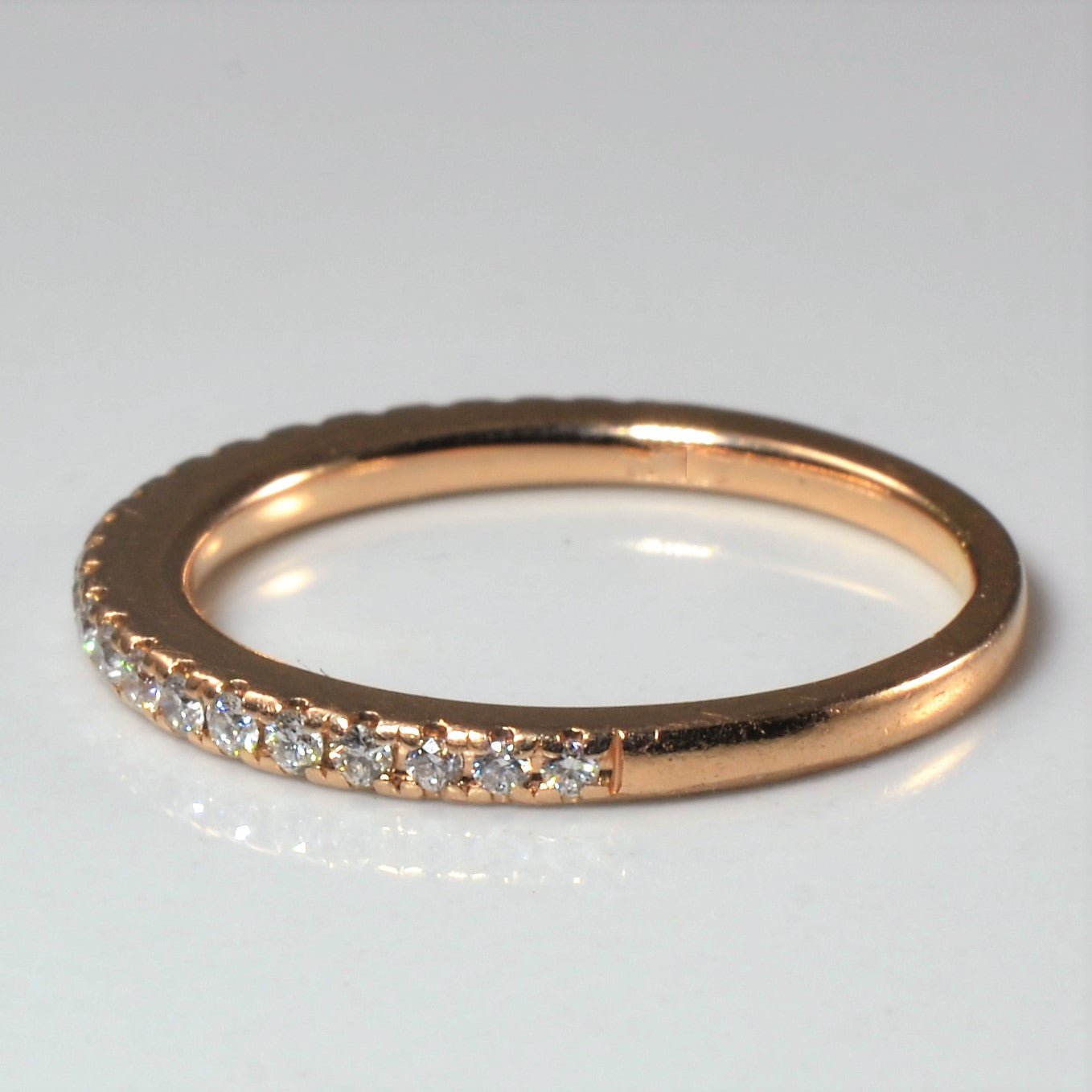 'Vera Wang' Pave Diamond Semi Eternity Ring | 0.23ctw | SZ 5.5 | - 100 Ways