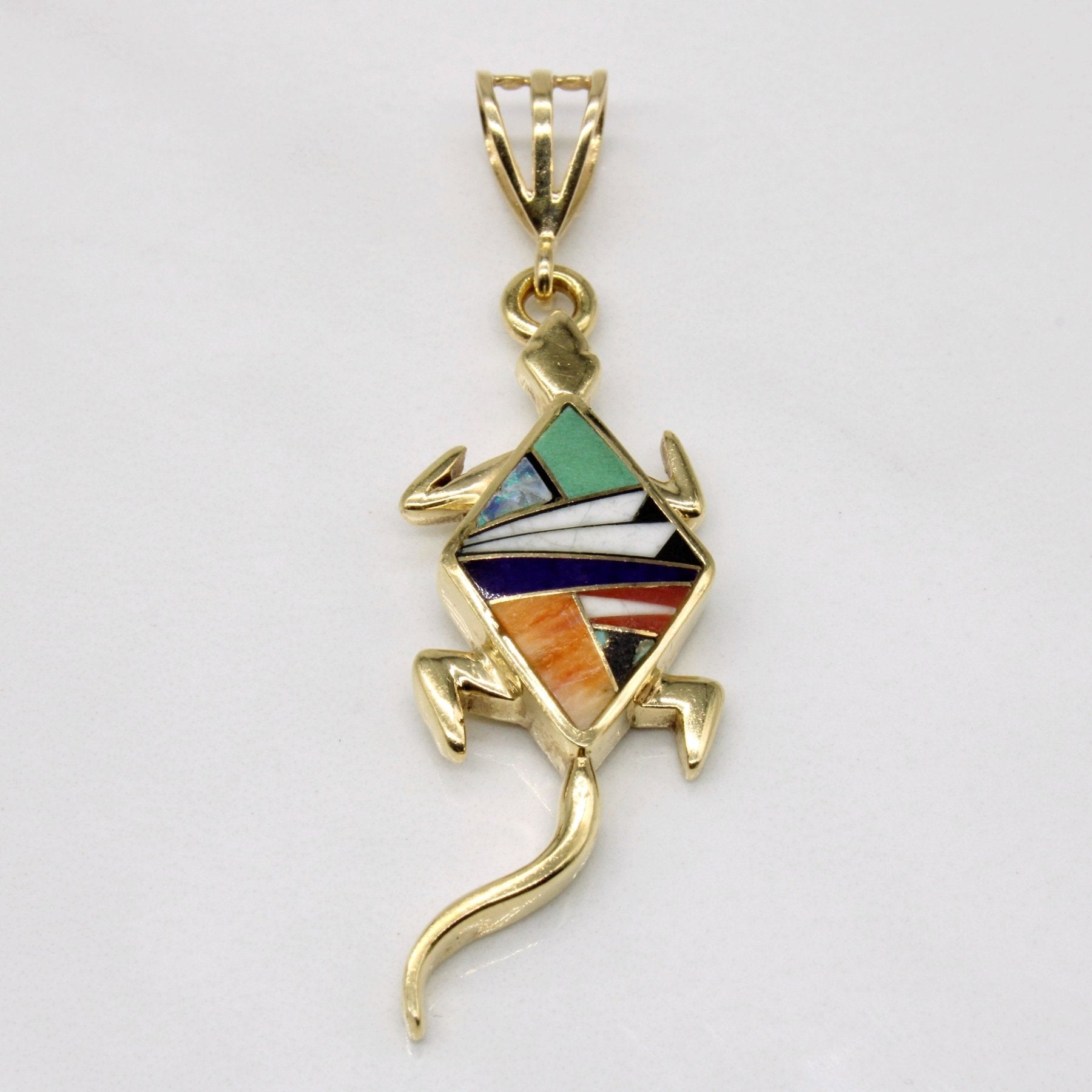 'Yazzie Navajo' Multi Stone Inlay Pendant | 2.00ctw | - 100 Ways