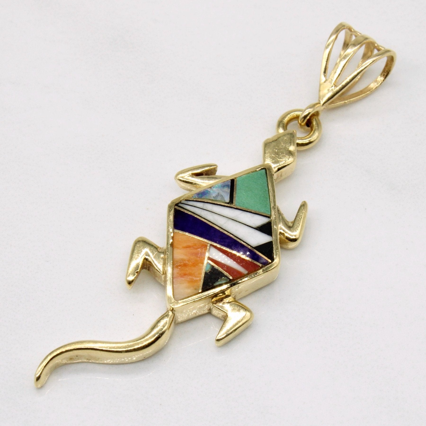 'Yazzie Navajo' Multi Stone Inlay Pendant | 2.00ctw | - 100 Ways