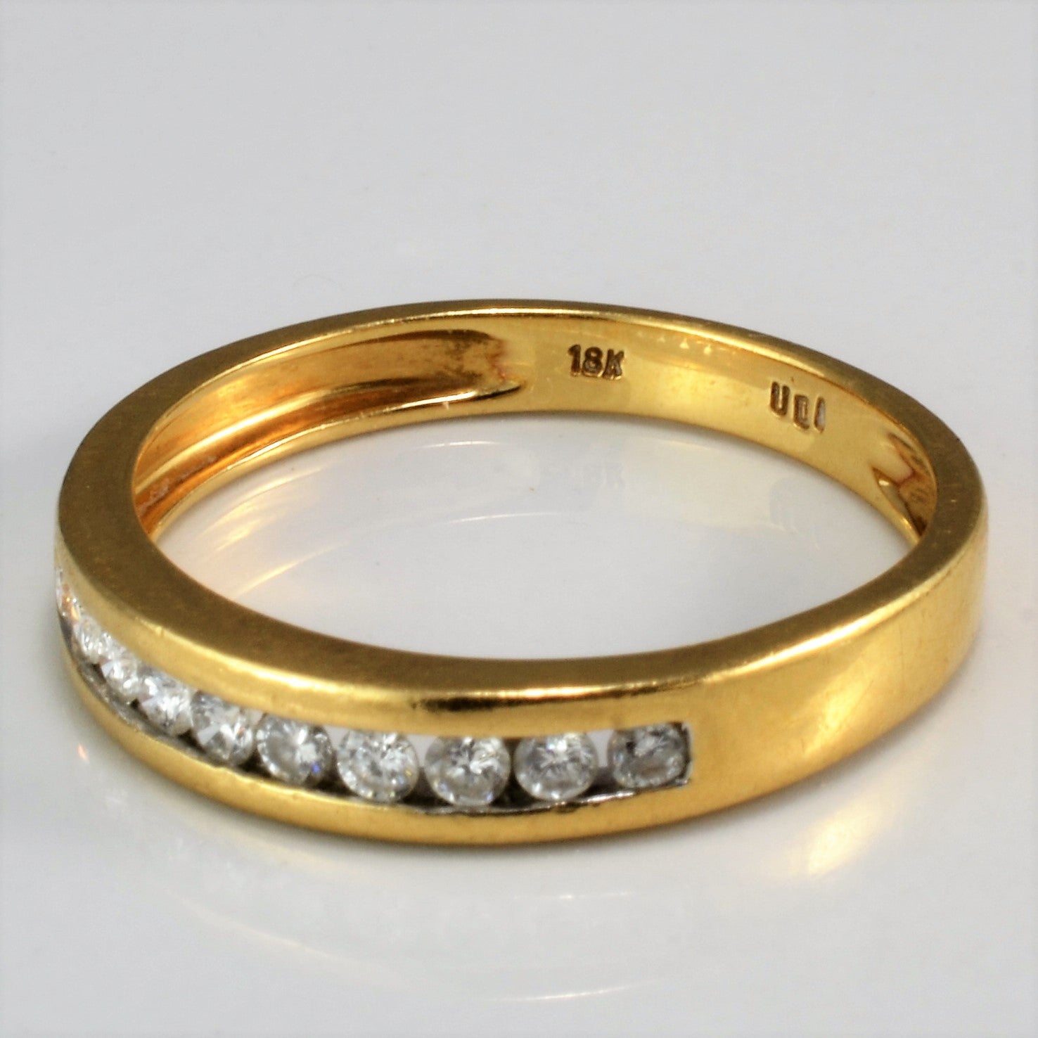 Channel Set Diamond Flat Band | 0.30 ctw, SZ 8 |