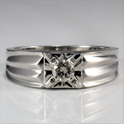 14k Gold Diamond Band | 0.28 ct, SZ 9.75 |