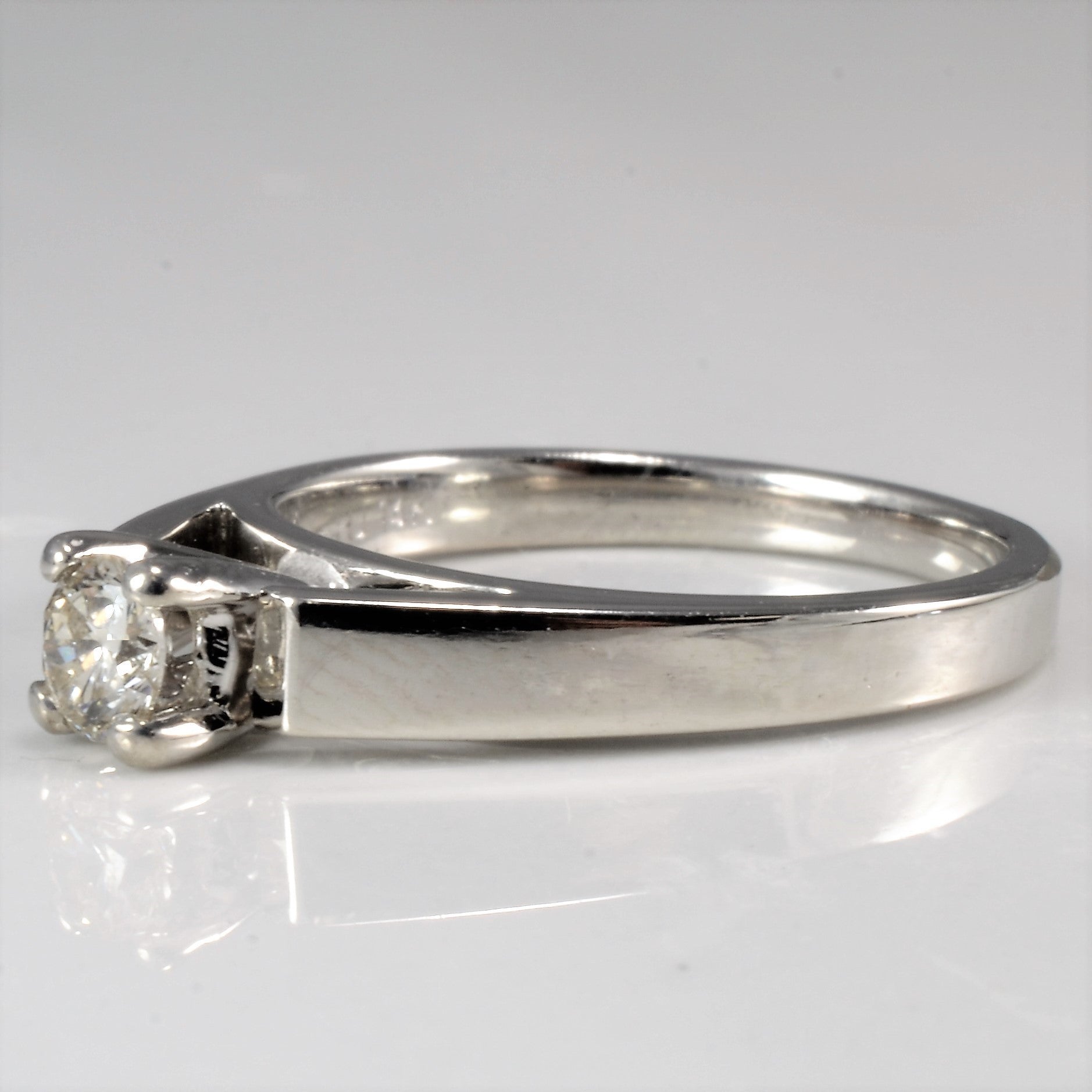Open Cathedral Style Solitaire Diamond Ring | 0.20 ct, SZ 5 |