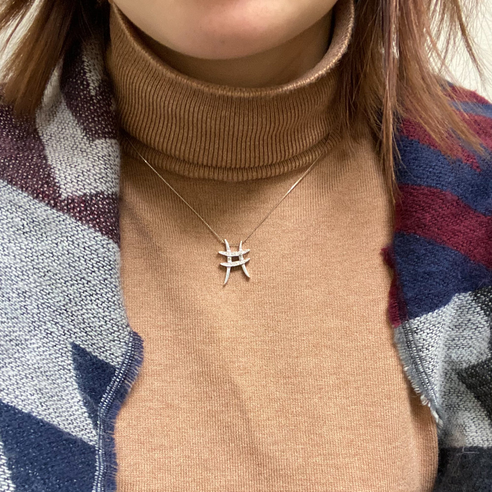 Unique Diamond Necklace | 0.06ctw | 16