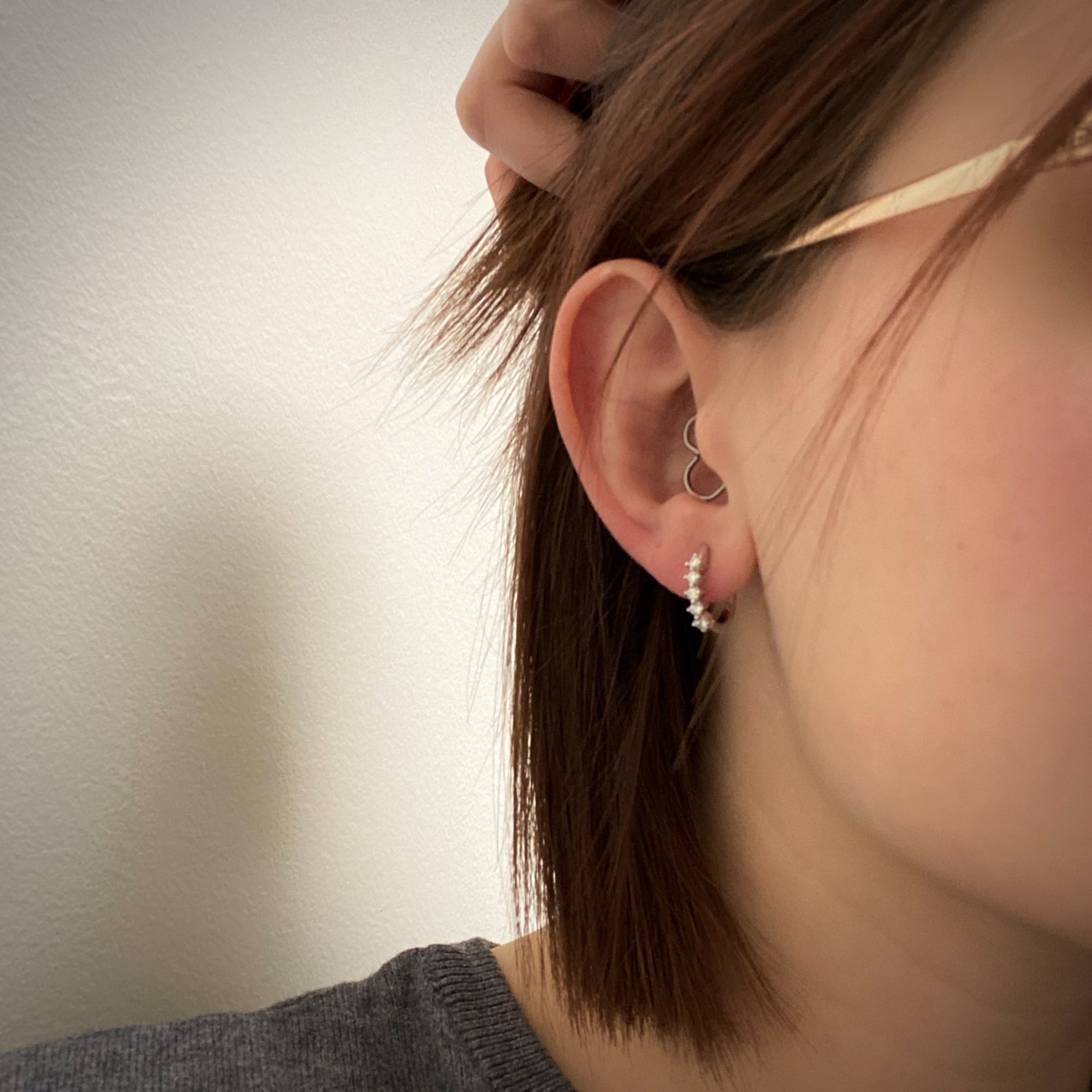 Petite Diamond Huggie Hoop Earrings | 0.30ctw |