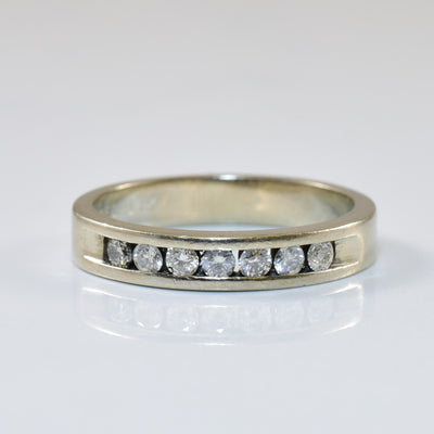 Channel Set Diamond Wedding Band | 0.21ctw | SZ 6.25 |