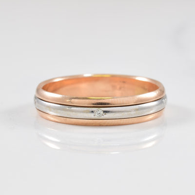 Two Tone Diamond Band | 0.03ctw | SZ 8.5 |