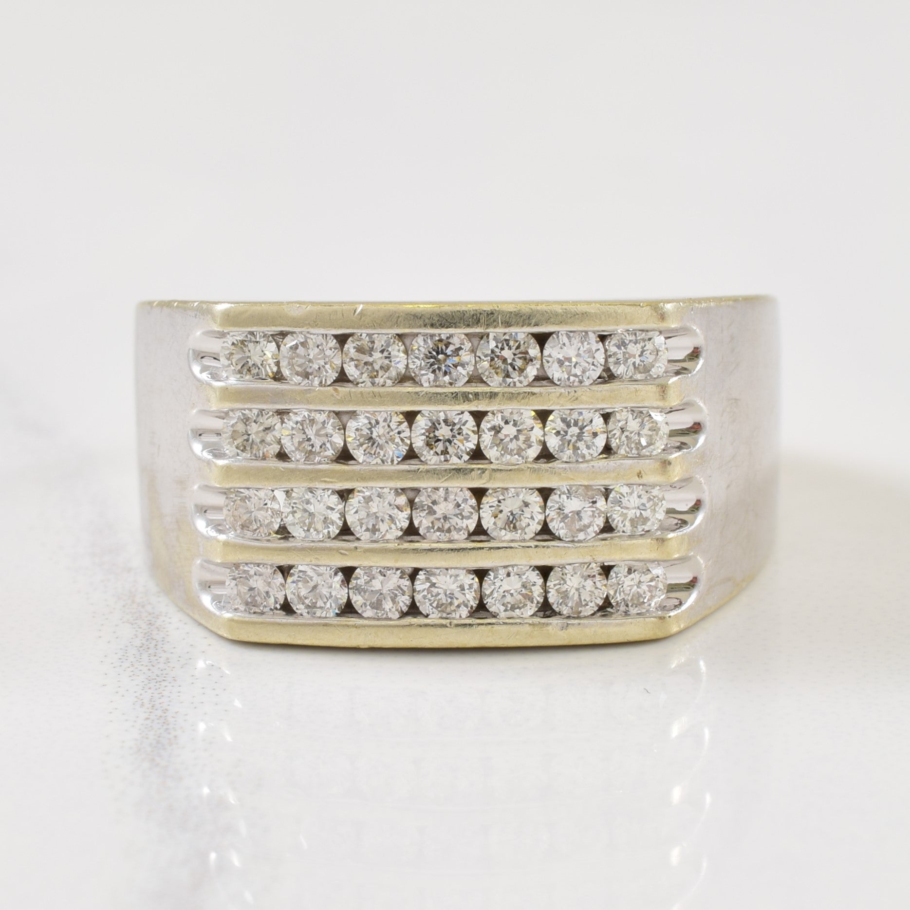 Channel Set Grid Diamond Ring | 0.84ctw | SZ 10 |