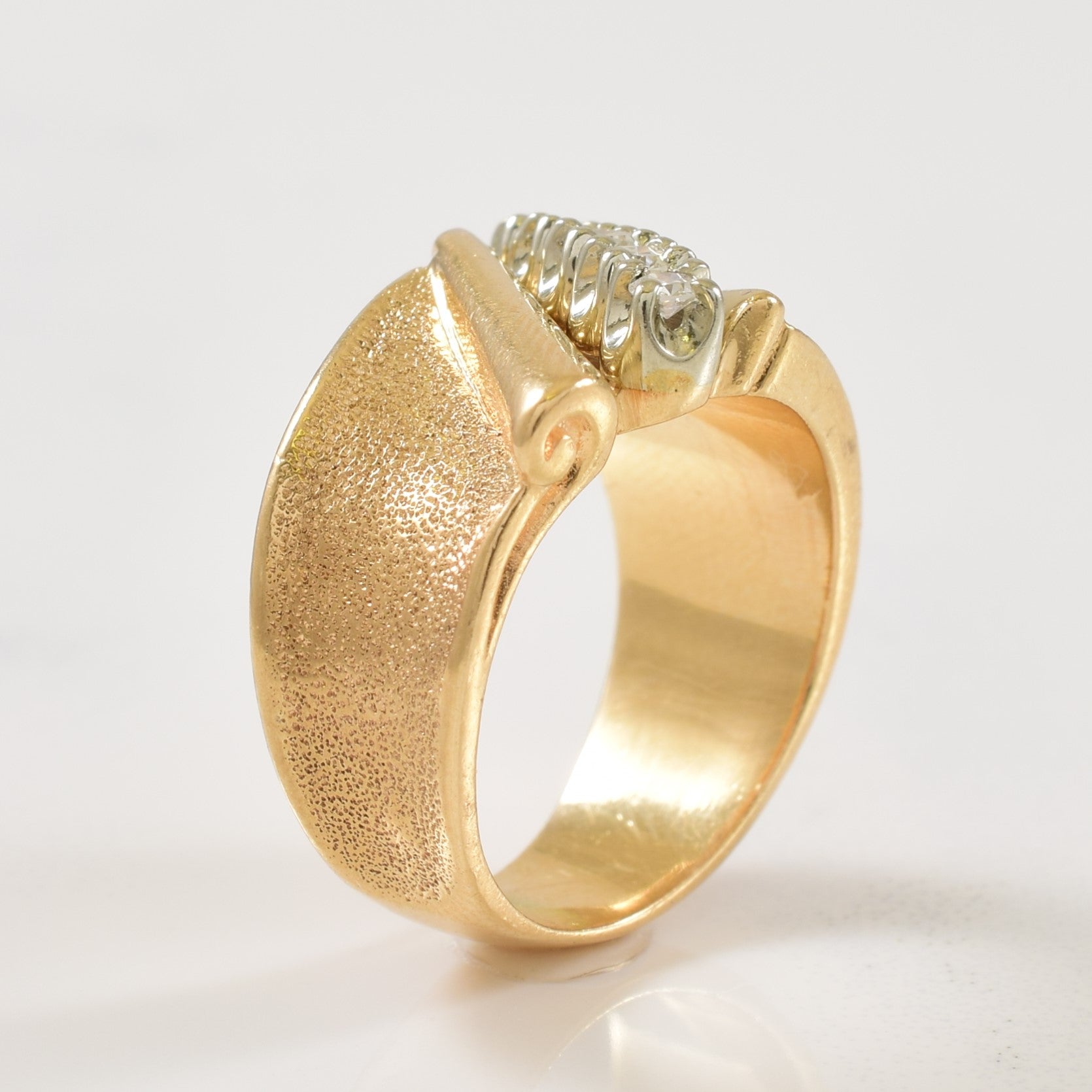 Bague cinq diamants | 0,15 ct au total | Taille 3,75 |