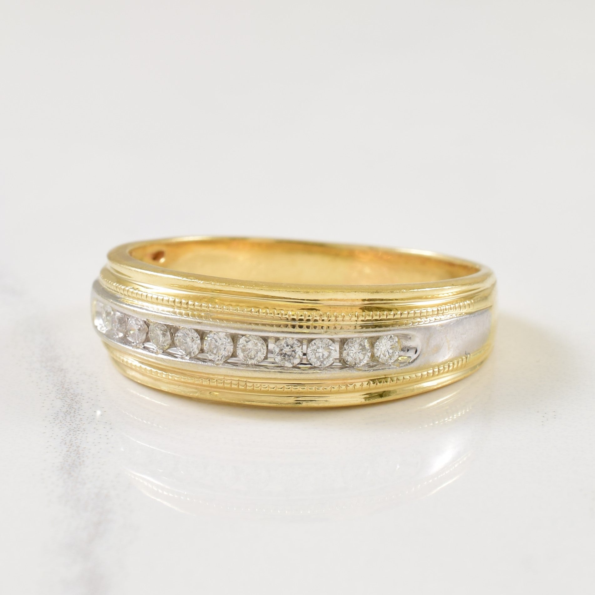 Channel Set Diamond Ring | 0.25ctw | SZ 12 |