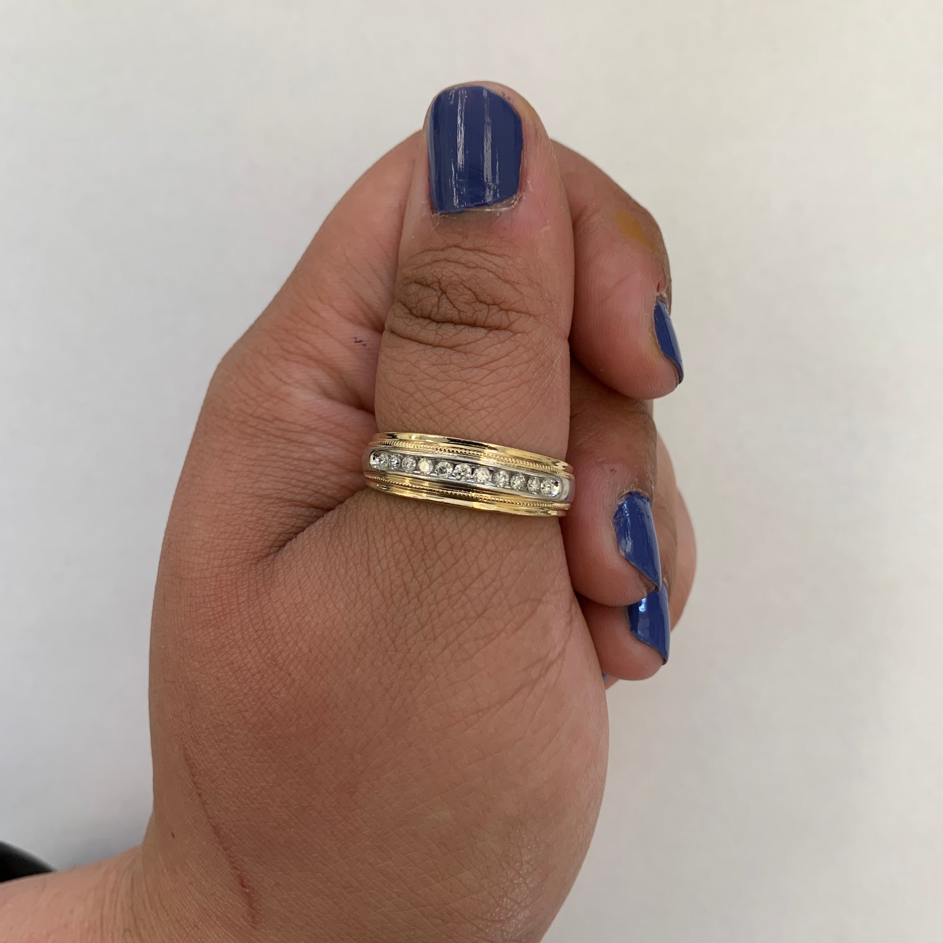 Channel Set Diamond Ring | 0.25ctw | SZ 12 |