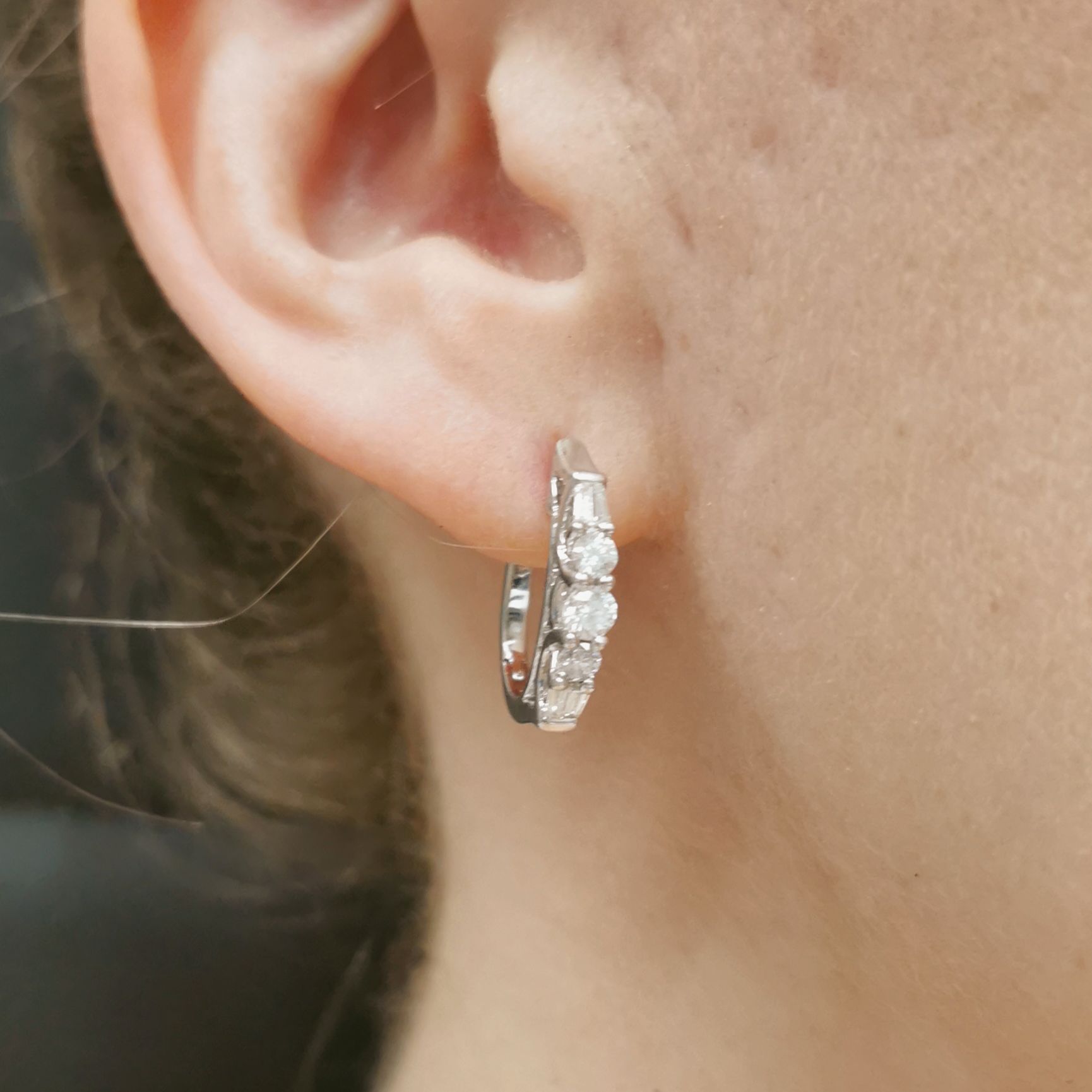 Diamond Hoop Earrings | 0.66 ctw |