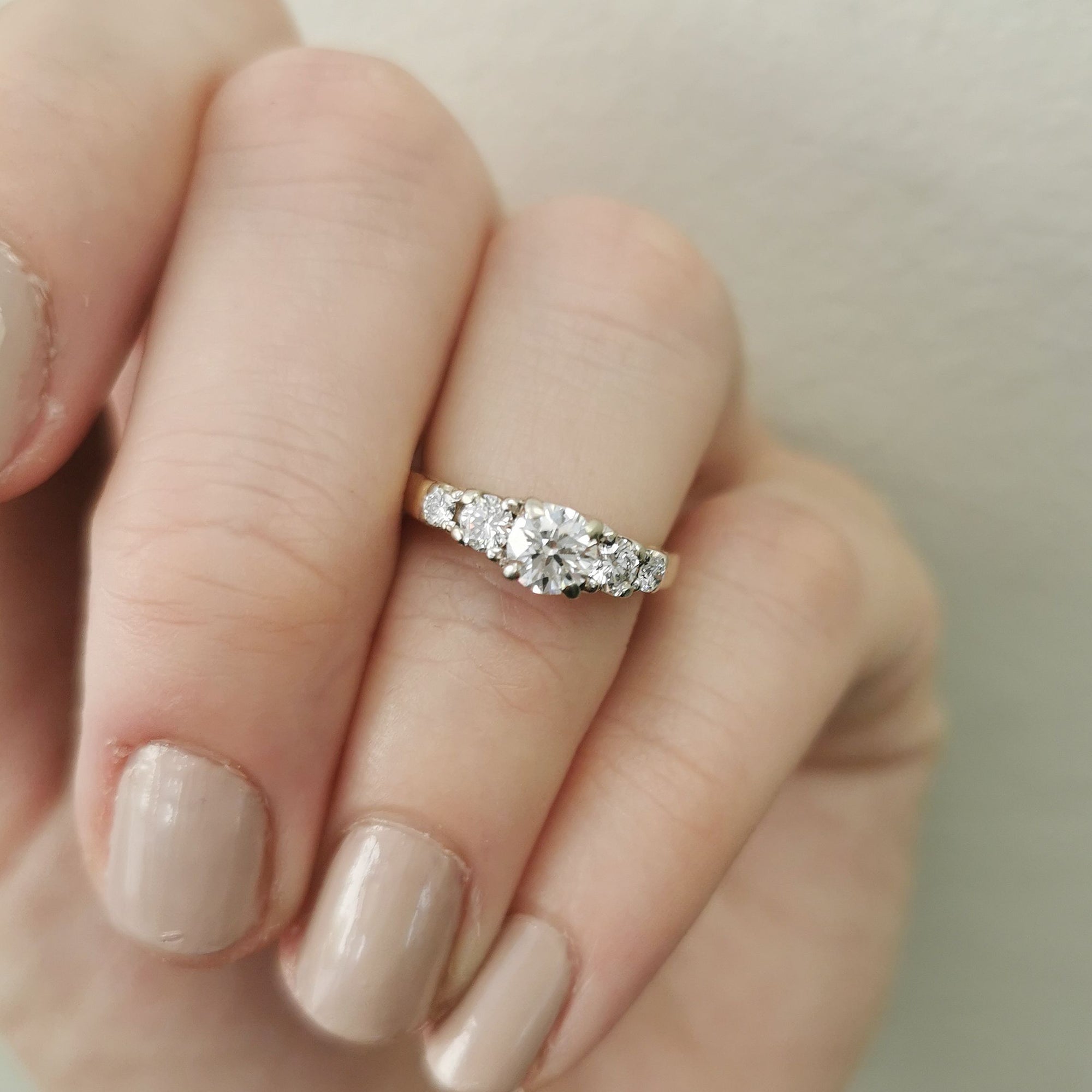 Five Stone Diamond Engagement Ring | 0.70ctw | SZ 5 |