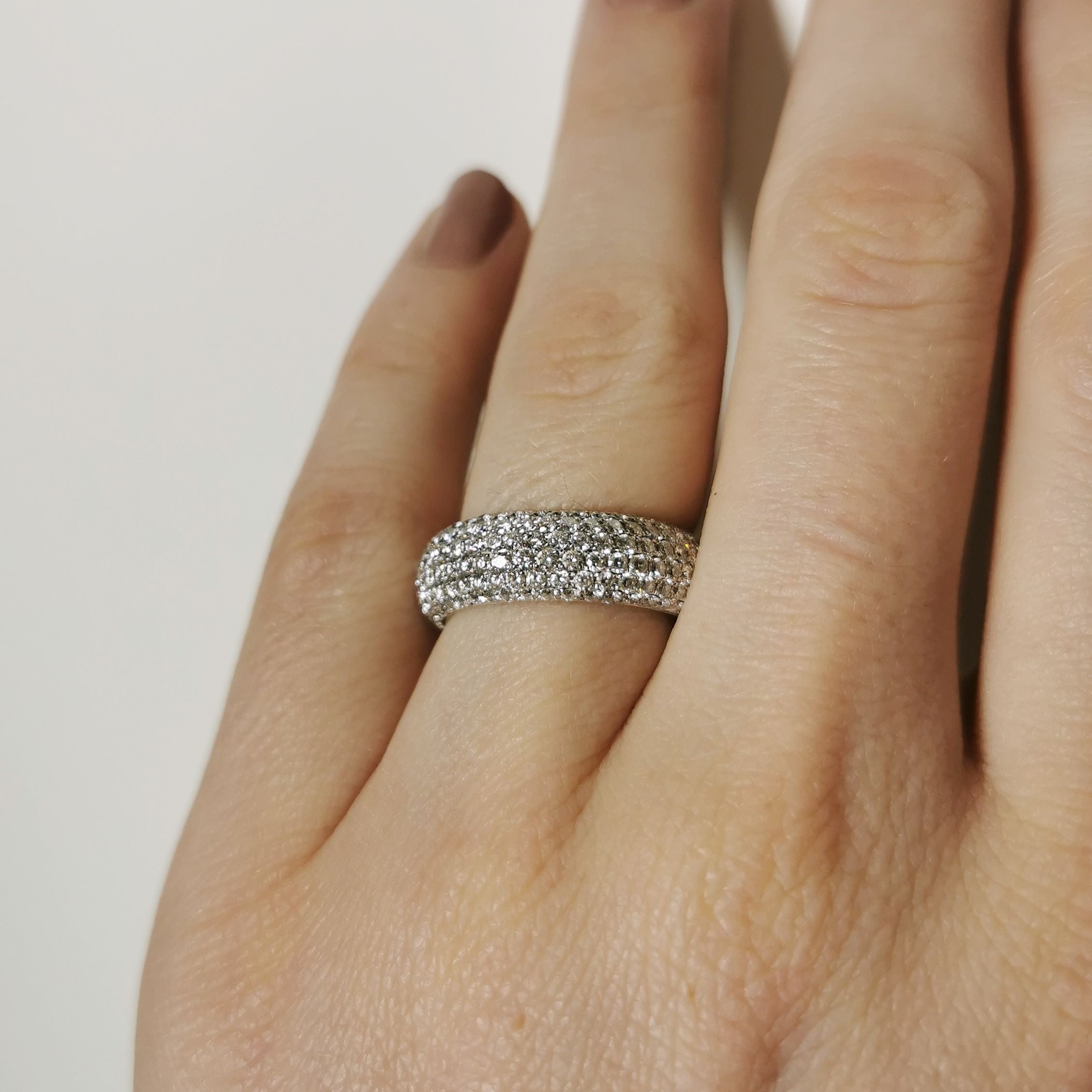 Micro Pave Diamond Eternity Band | 2.73ctw | SZ 6.5 |