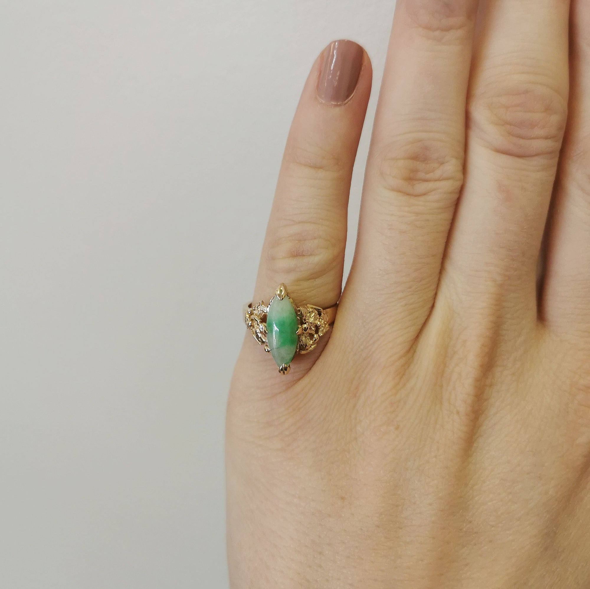 Marquise Jade Ring | 4.50ct | SZ 6 |