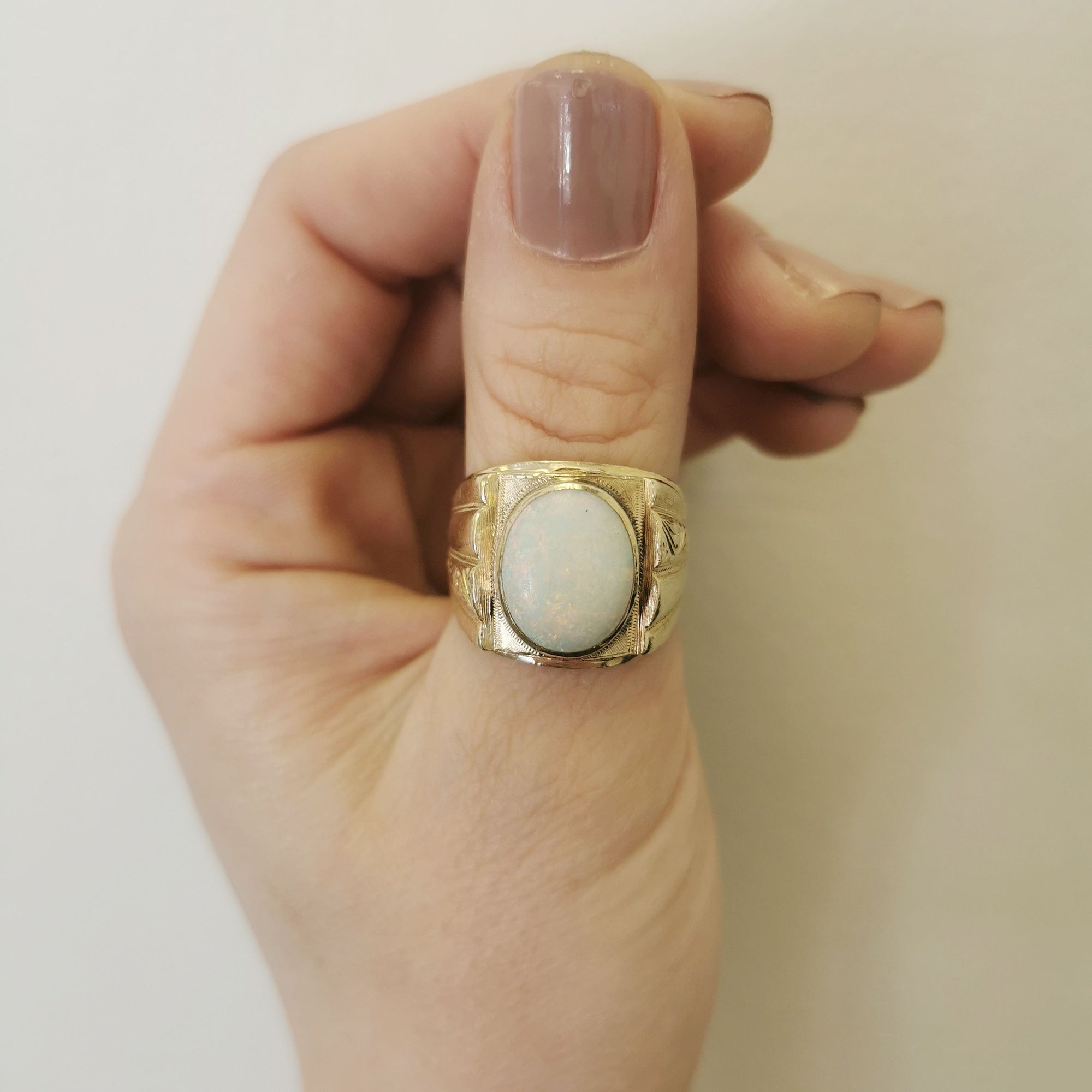 Oval Opal Cocktail Ring | 3.00ct | SZ 10 |