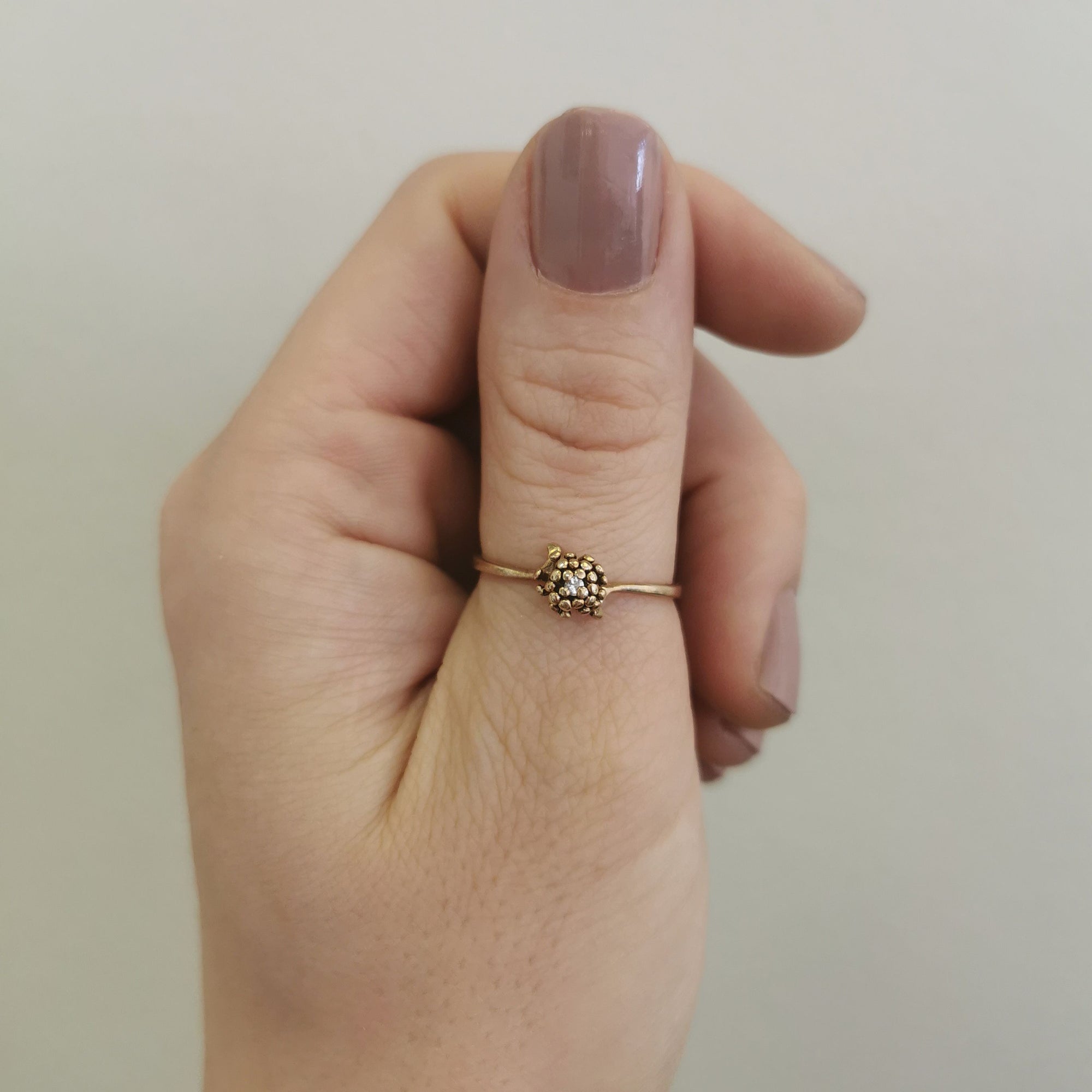 Floral Diamond Ring | 0.02ct | SZ 9.5 |