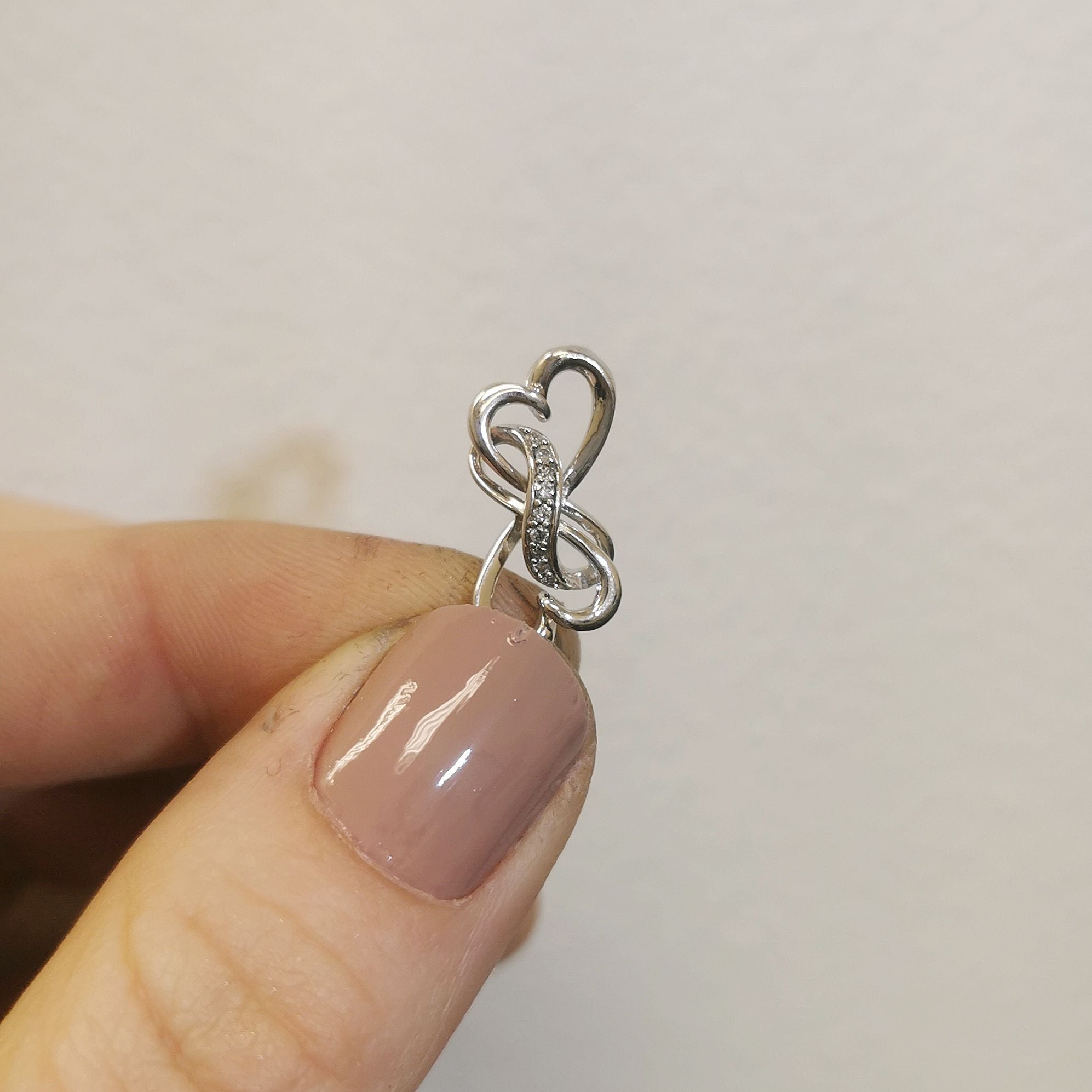 Diamond Infinity Heart Pendant | 0.04ctw |
