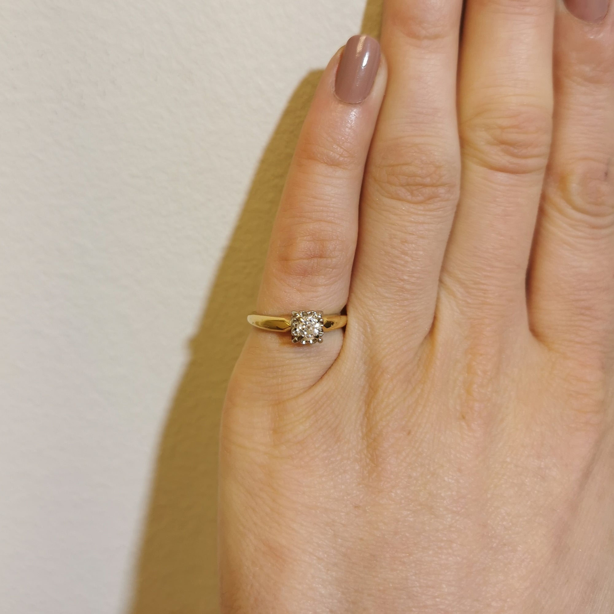 1930s Solitaire Diamond Ring | 0.27ct | SZ 4.25 |