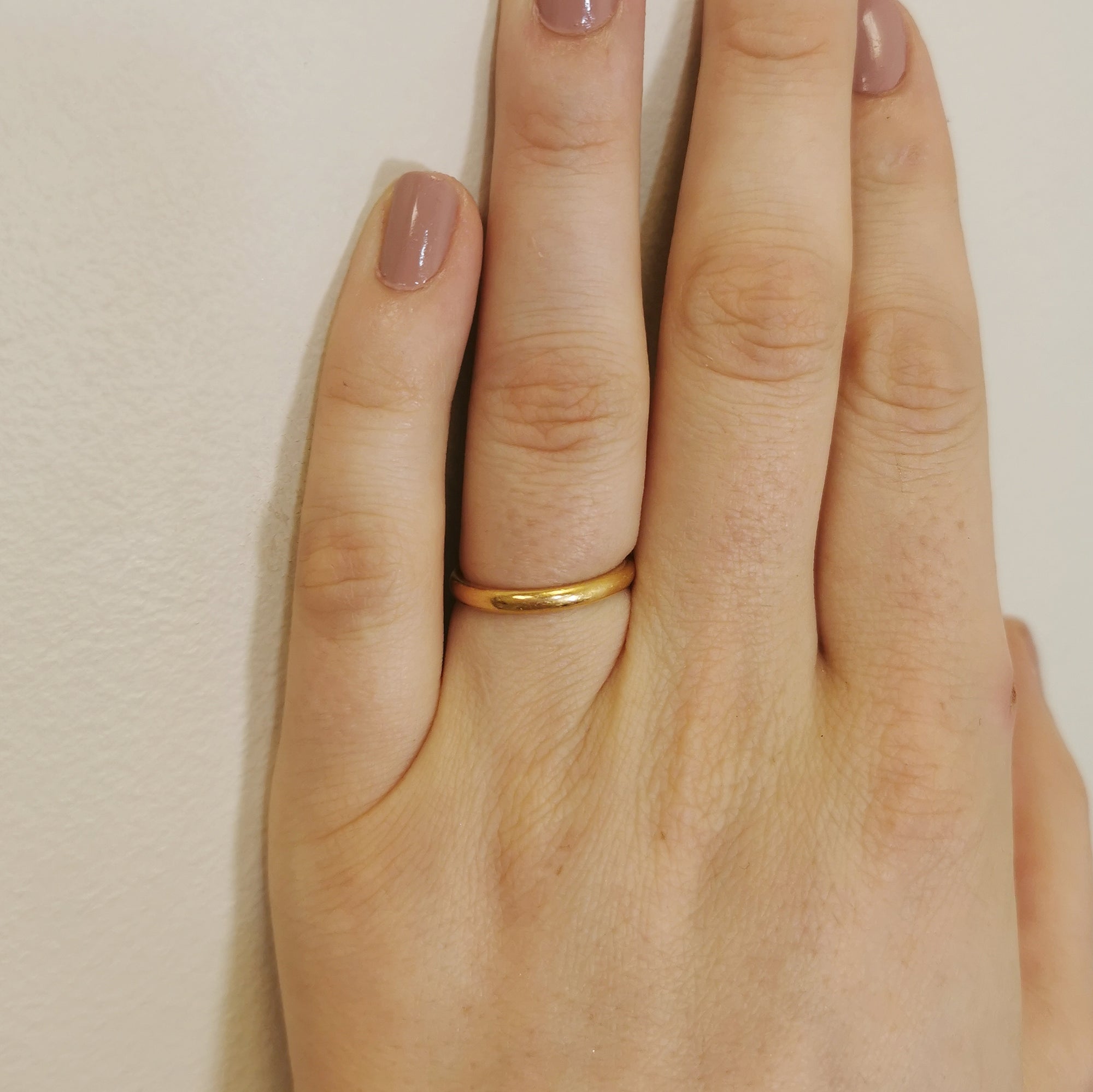 1950s Yellow Gold Band | SZ 6.75 |