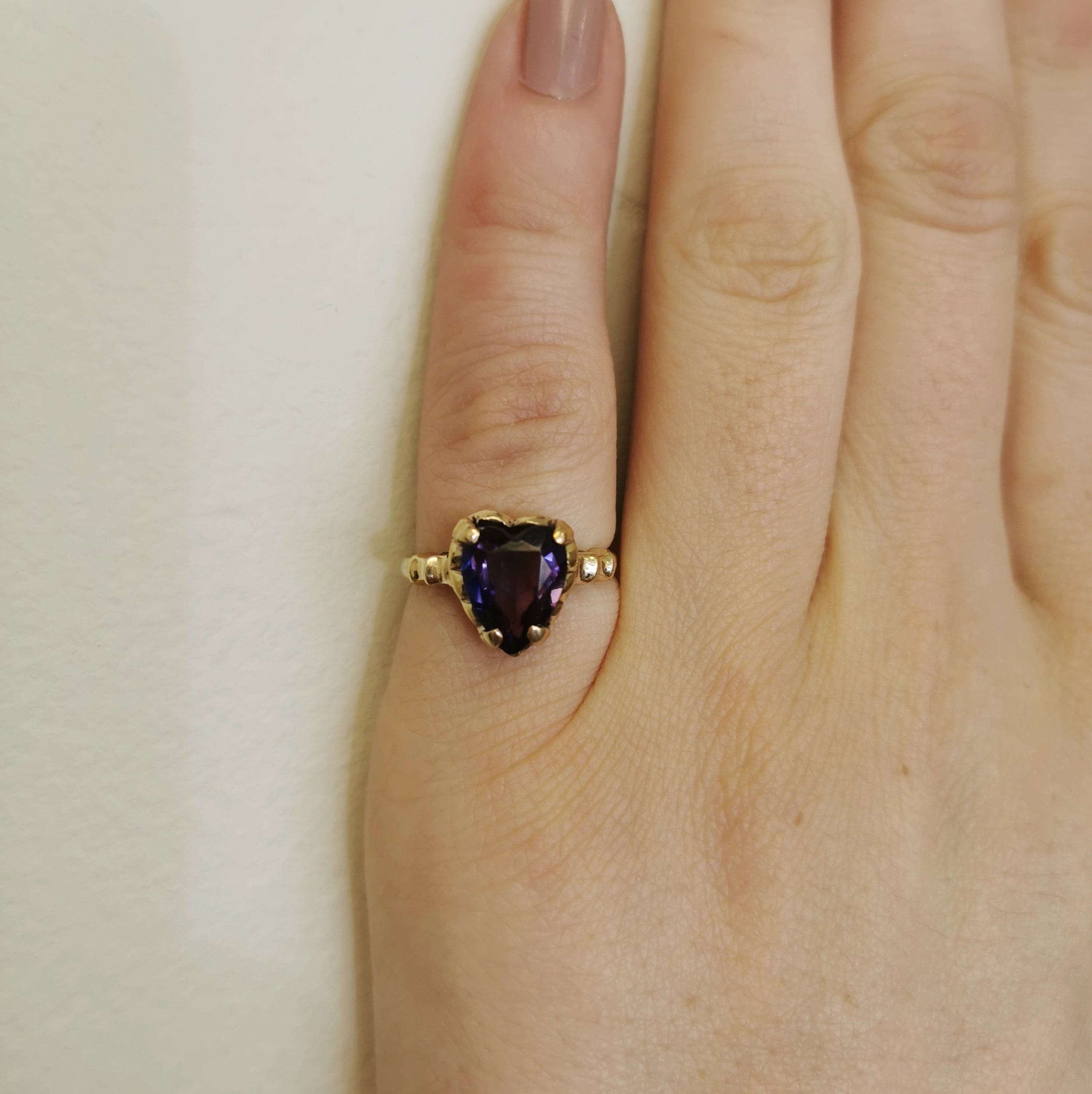 Synthetic Purple Sapphire Cocktail Ring | 2.75ct | SZ 4.25 |