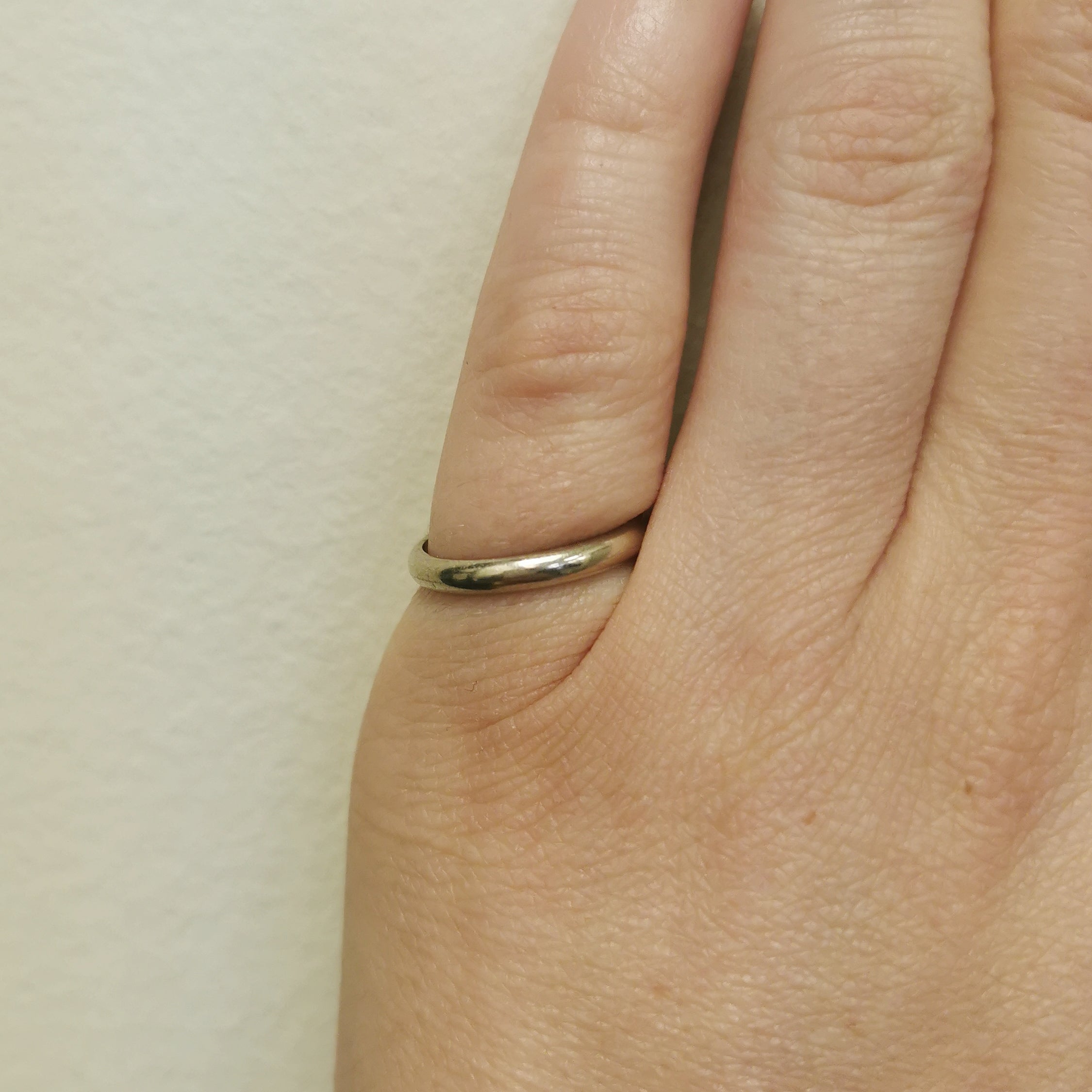 Alliance en or blanc 14 carats | Taille 6 | 
