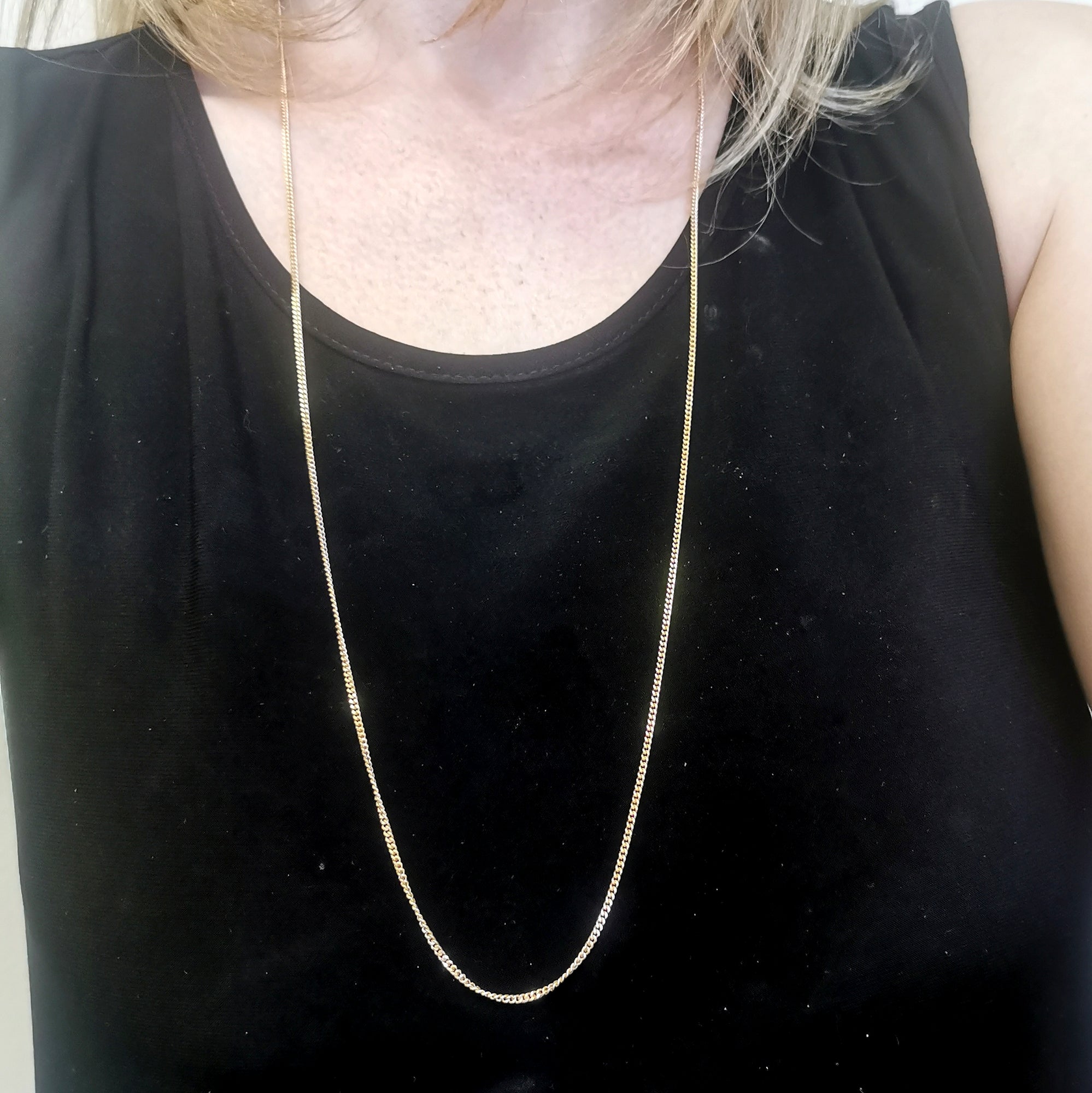 10k Yellow Gold Curb Chain | 31