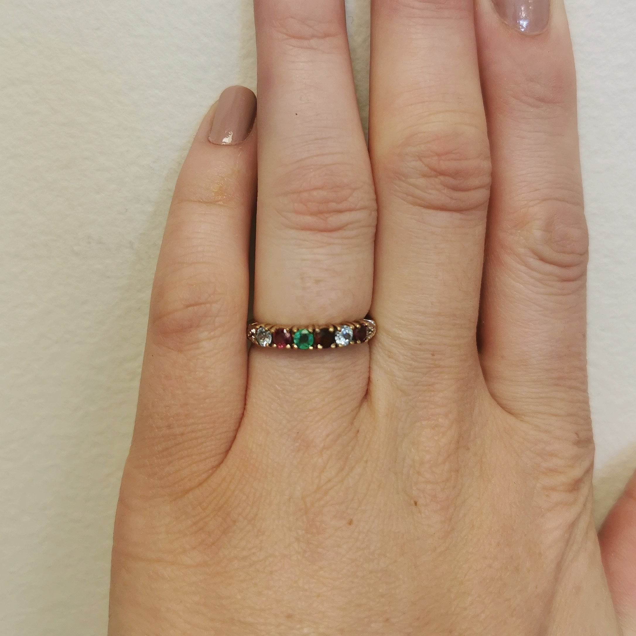 Mixed Gem & Diamond Ring | 0.86ctw, 0.01ctw | SZ 7 |