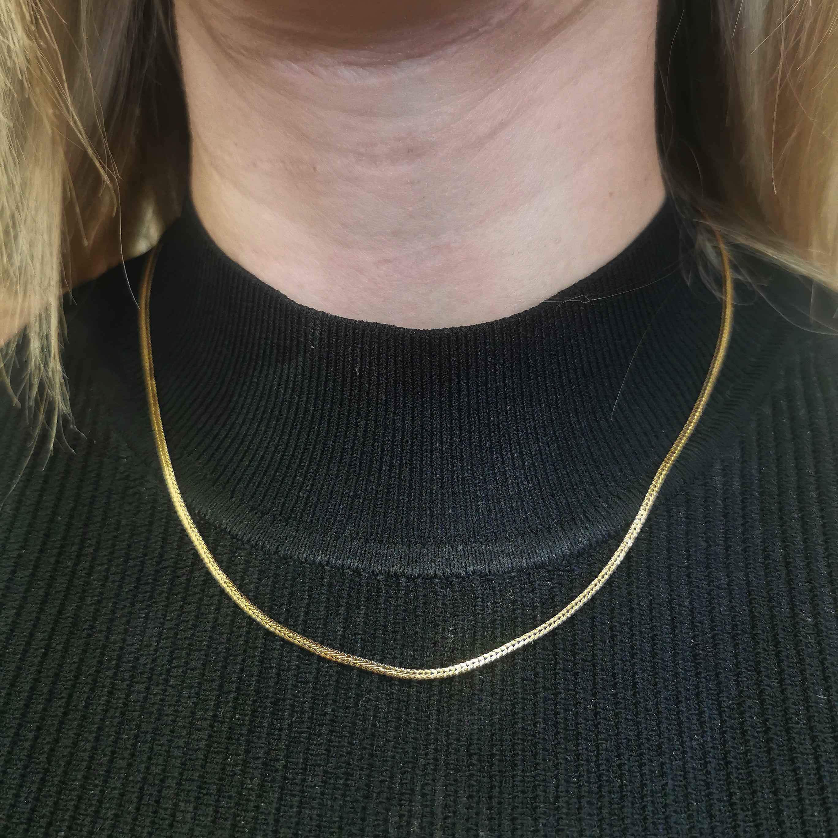 18k Yellow Gold Foxtail Chain | 18" |