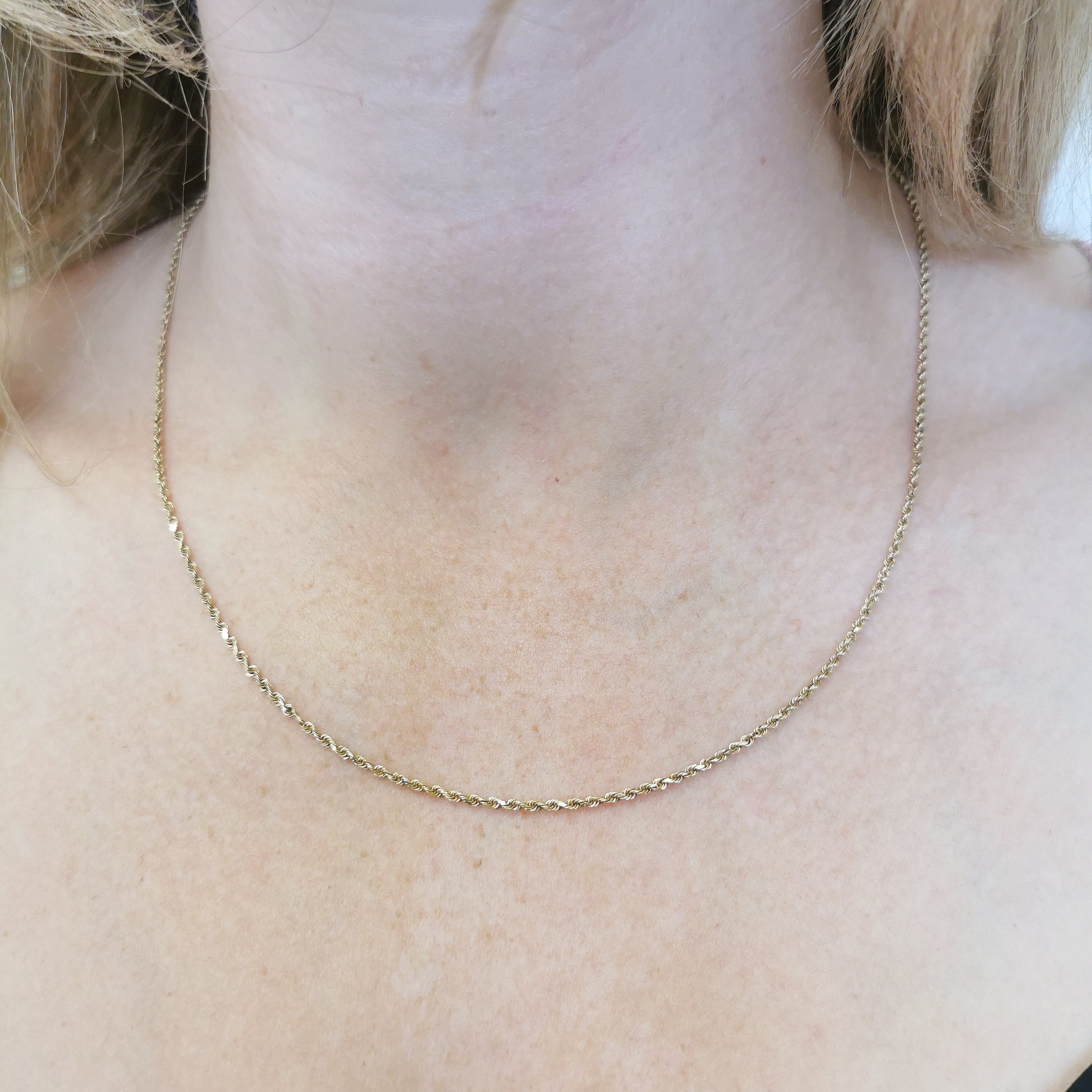 14k Yellow Gold Rope Chain | 19" |