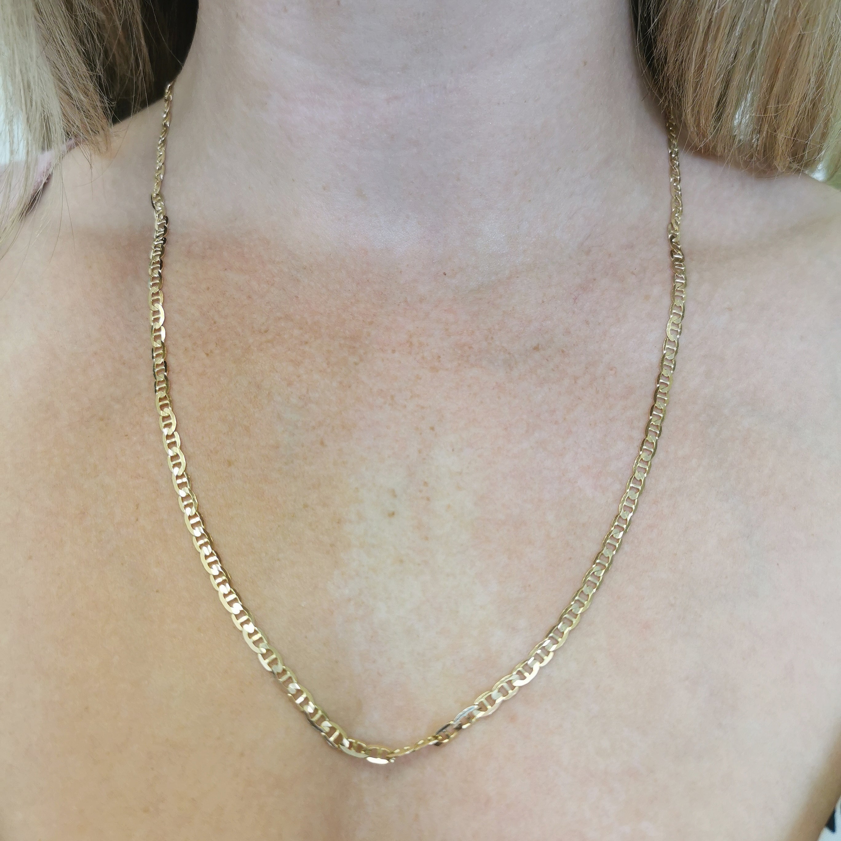 14k Yellow Gold Anchor Chain | 22" |