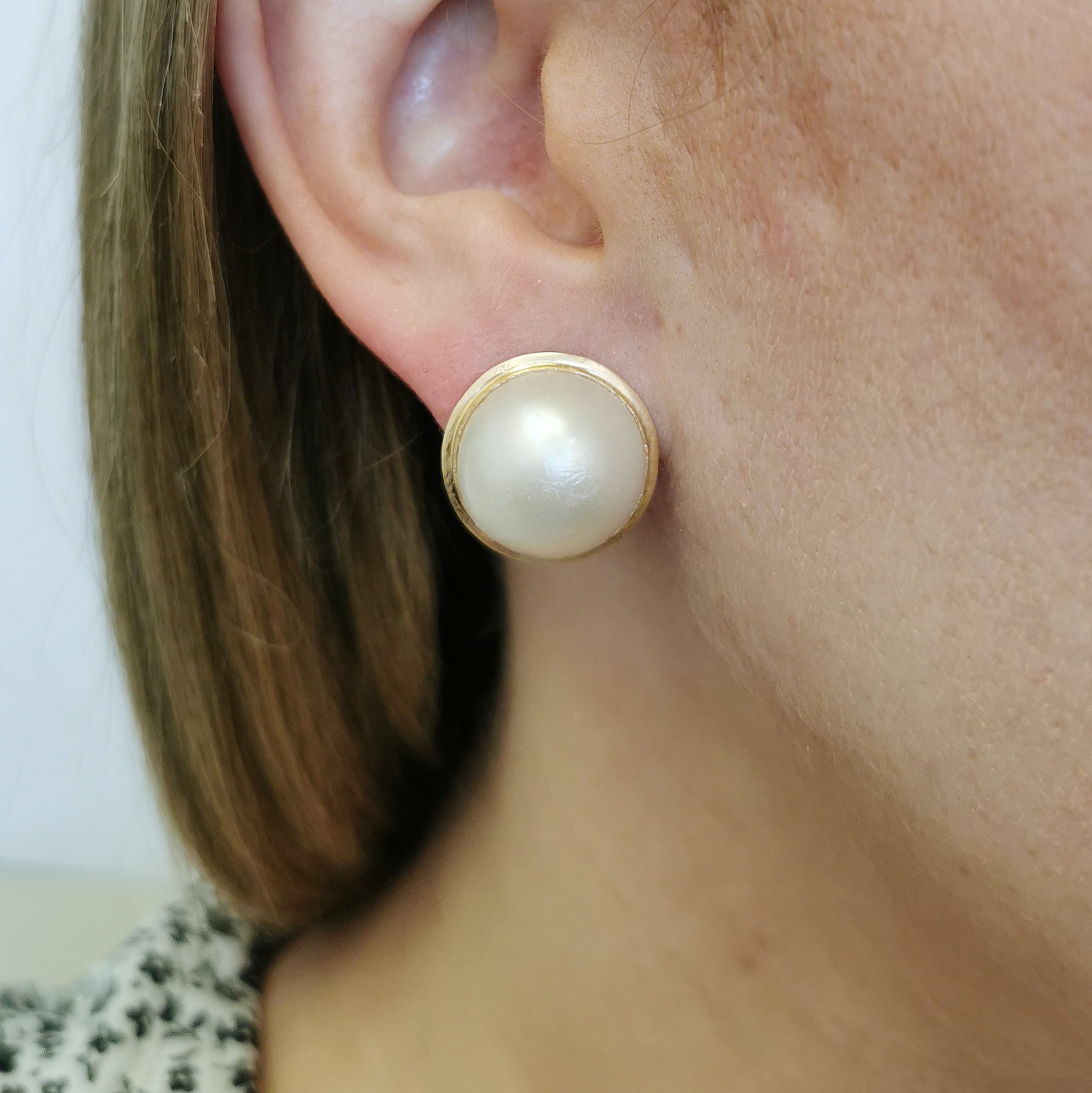 Boucles d'oreilles Mabe Pearl Dome | 18,00 ctw | 